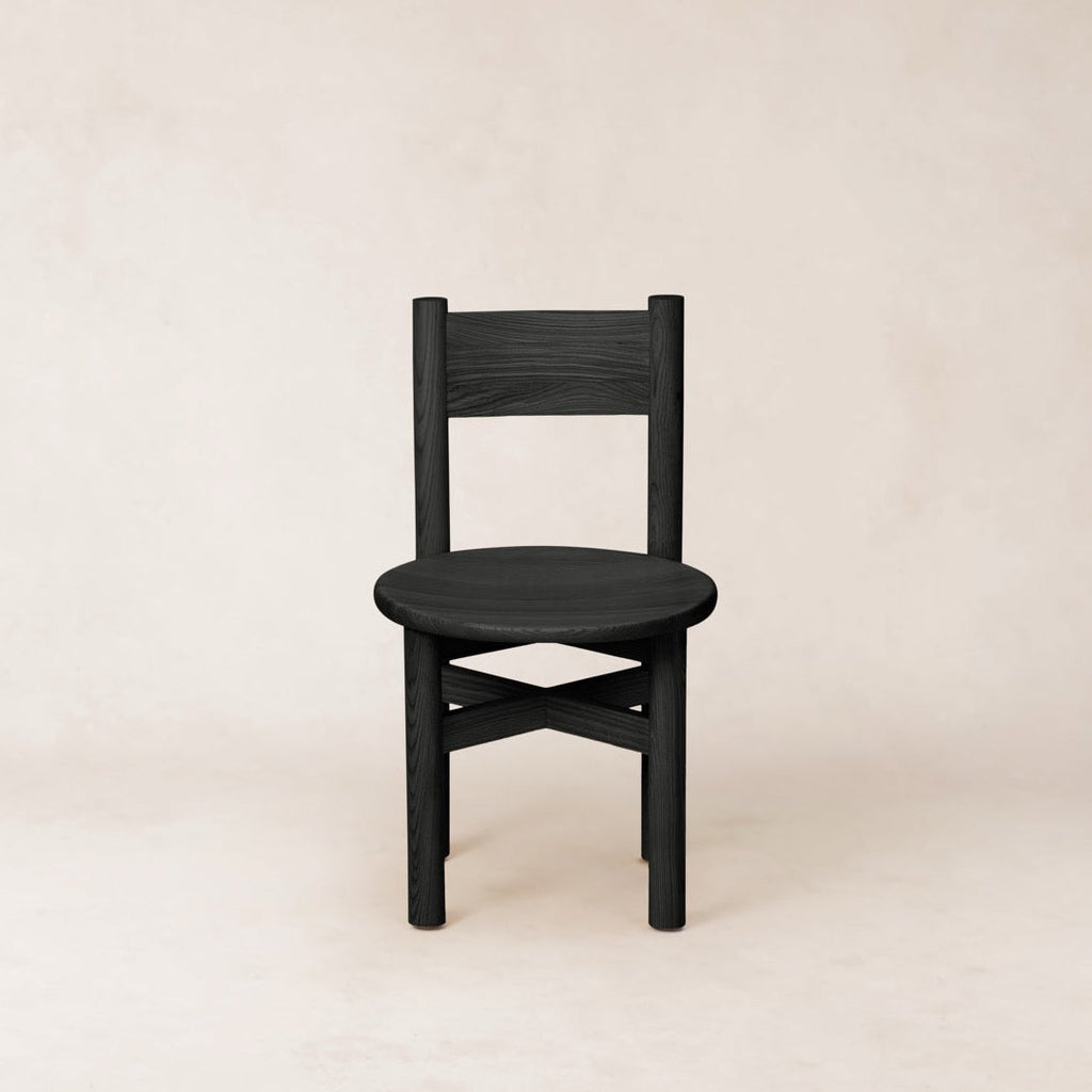 Teddy Wood Dining Chair - Black