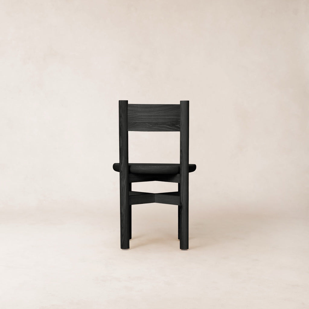 Teddy Wood Dining Chair - Black