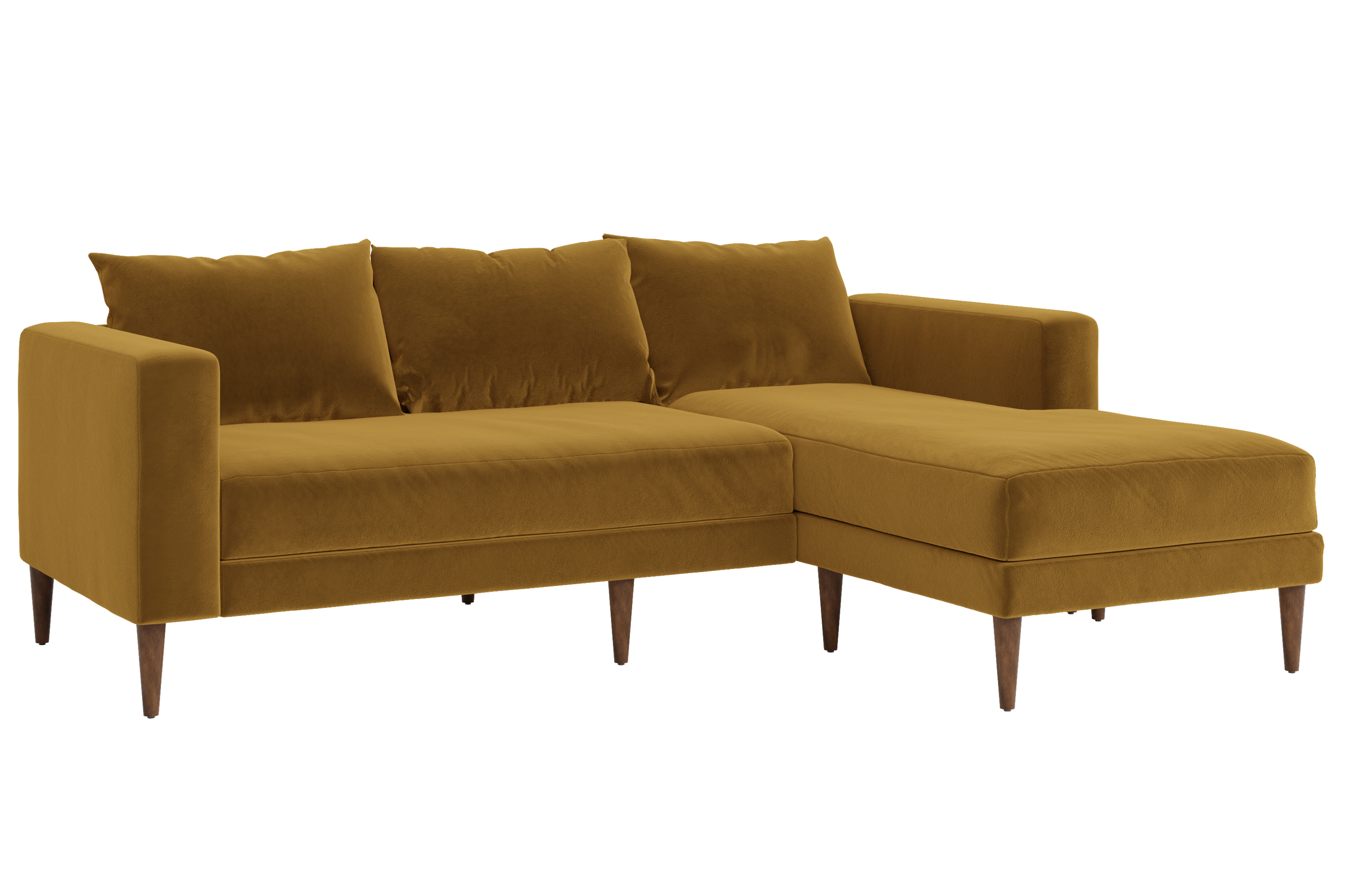 The Essential Sectional in Recycled Velvet