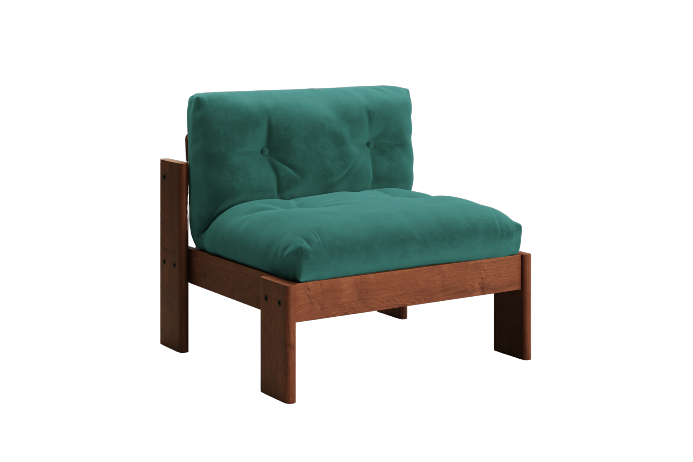The Bacana Lounge Chair in Recycled Velvet