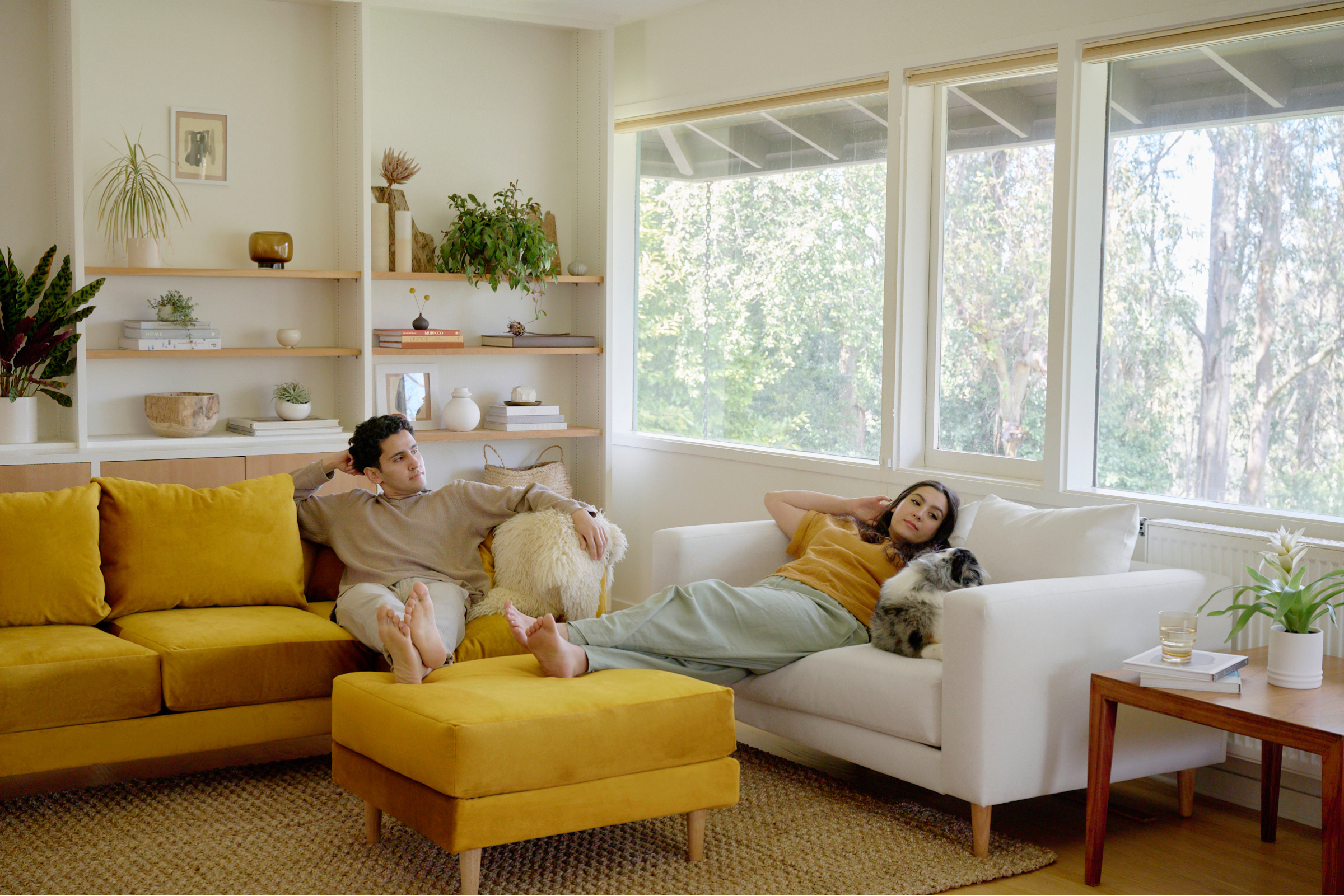 The Essential Loveseat Sectional in Upcycled Poly