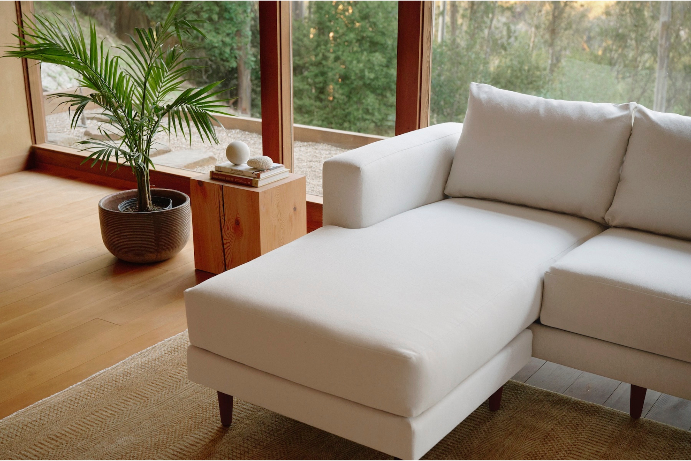 The Essential Sectional in Recycled Velvet