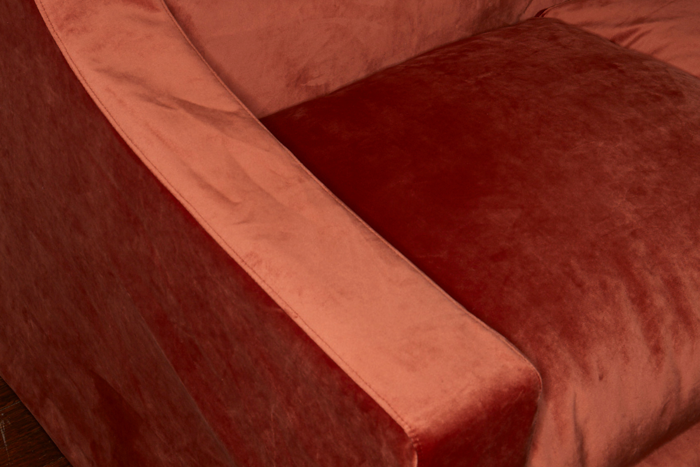 The Evergreen Loveseat in Hemp Blend