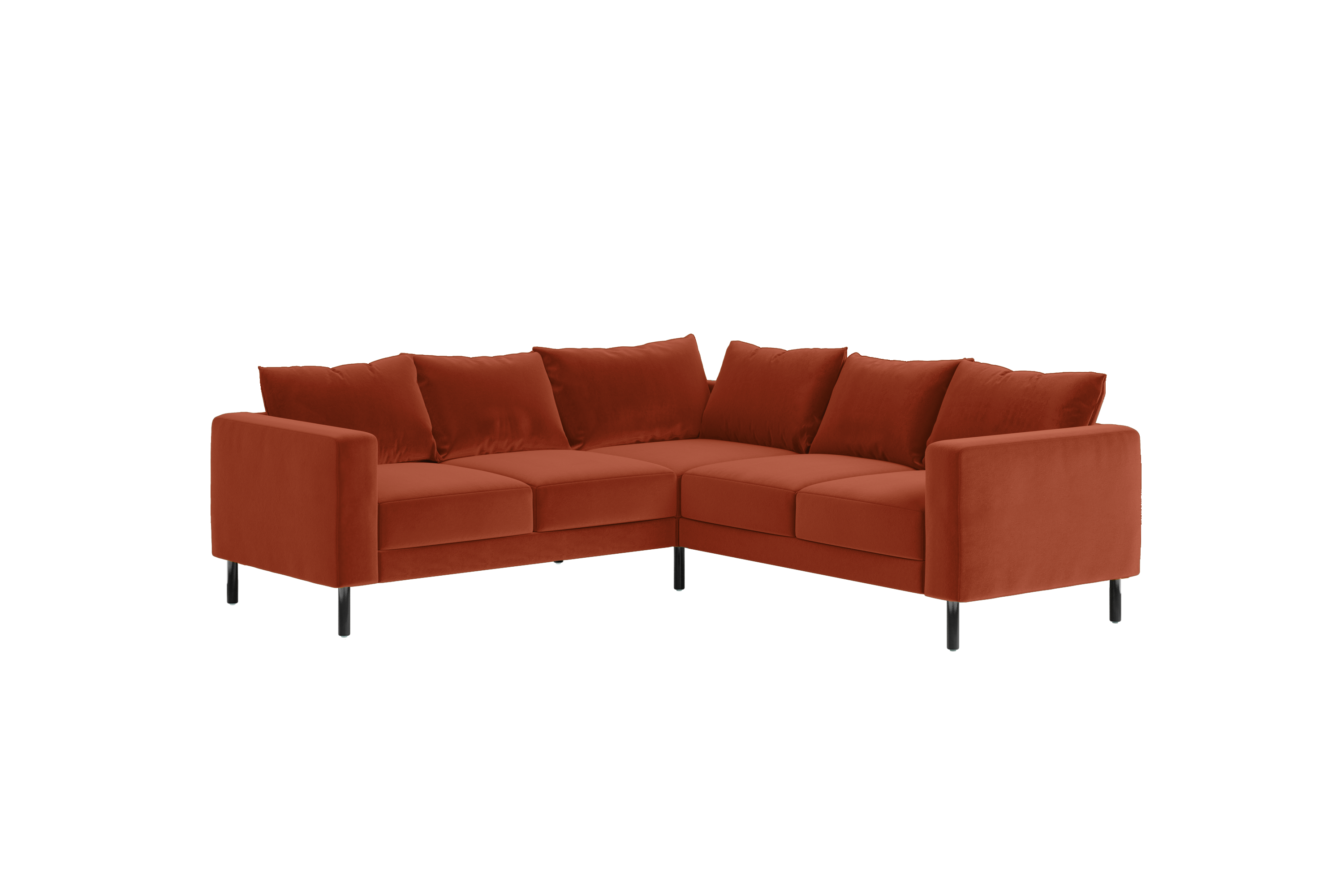 The Essential Corner Sectional (5 Seat) in Recycled Velvet