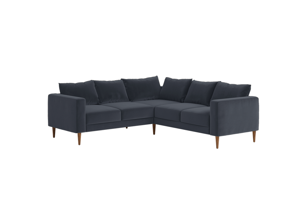 The Essential Corner Sectional (5 Seat) in Recycled Velvet