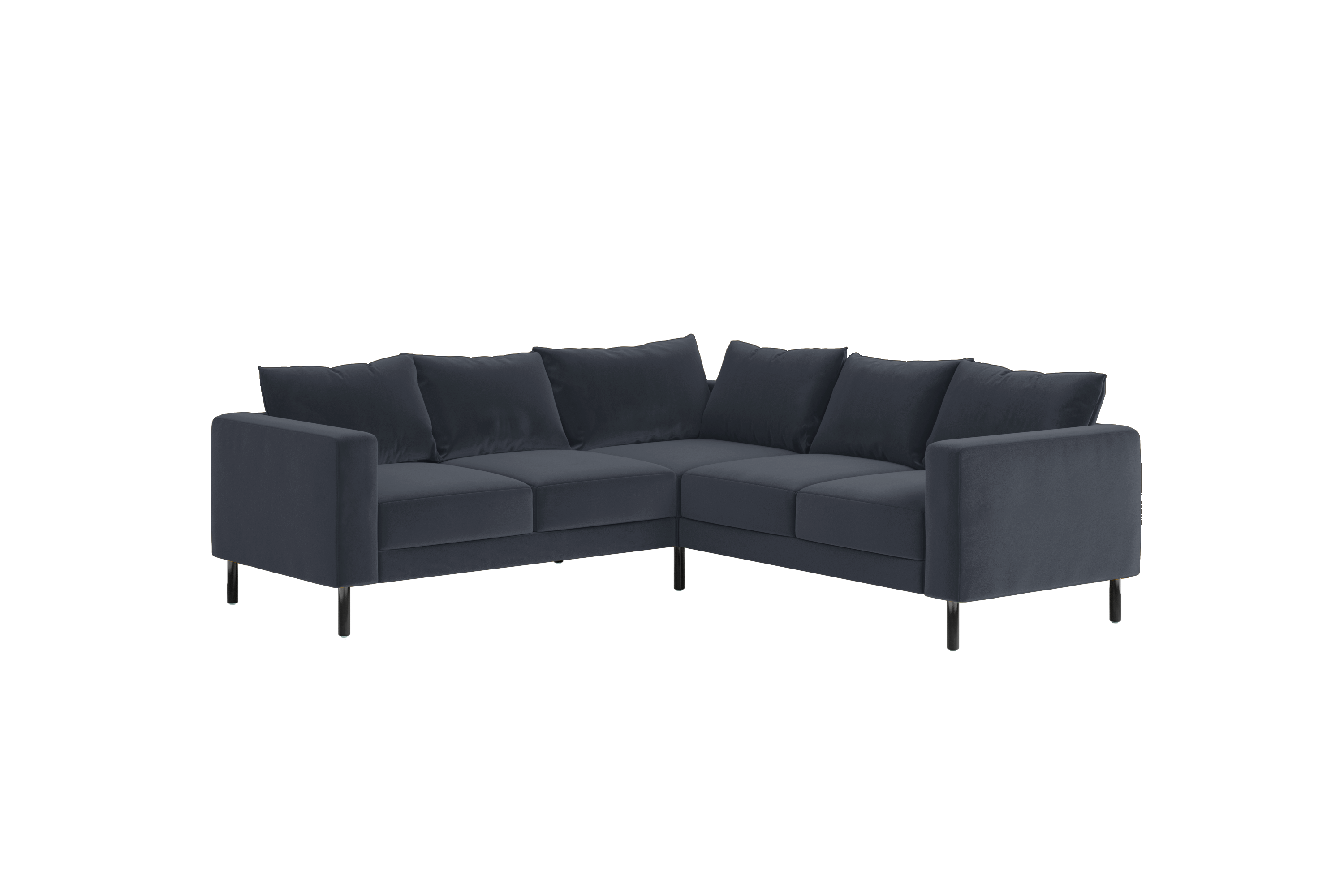 The Essential Corner Sectional (5 Seat) in Recycled Velvet