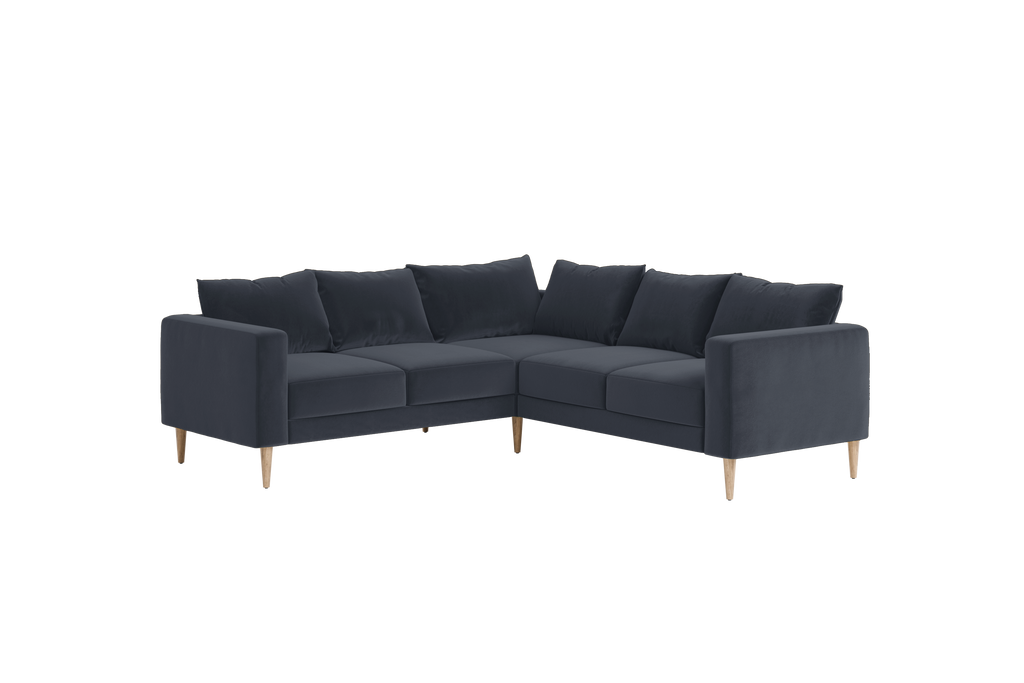 The Essential Corner Sectional (5 Seat) in Recycled Velvet
