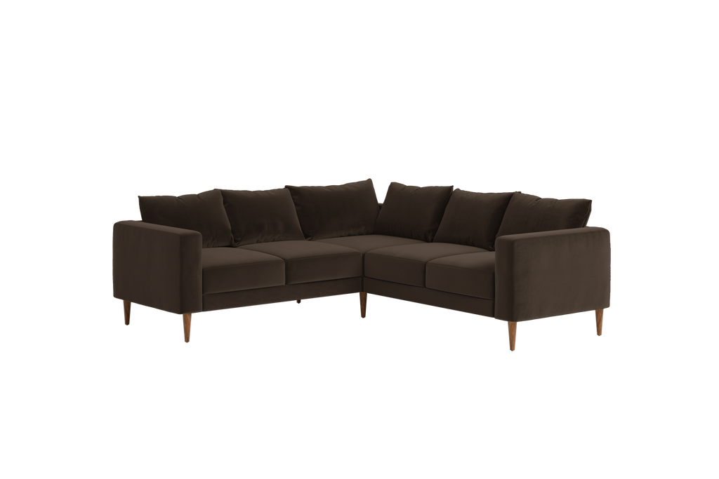 The Essential Corner Sectional (5 Seat) in Recycled Velvet