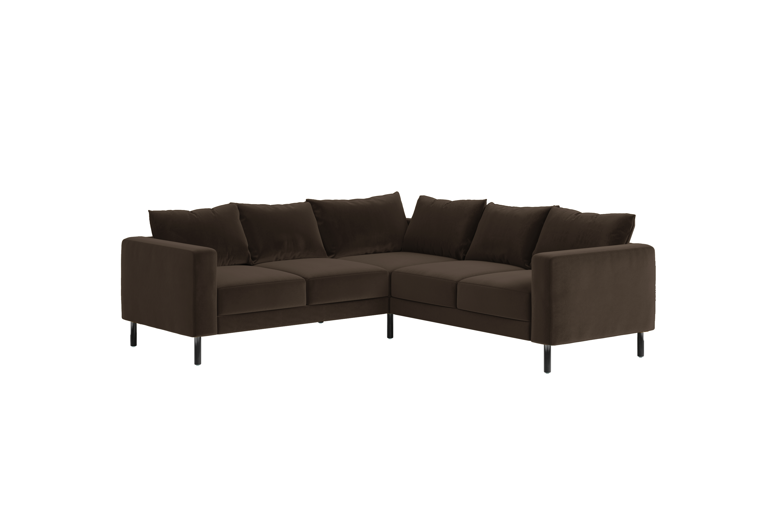 The Essential Corner Sectional (5 Seat) in Recycled Velvet