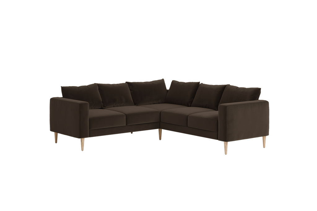 The Essential Corner Sectional (5 Seat) in Recycled Velvet
