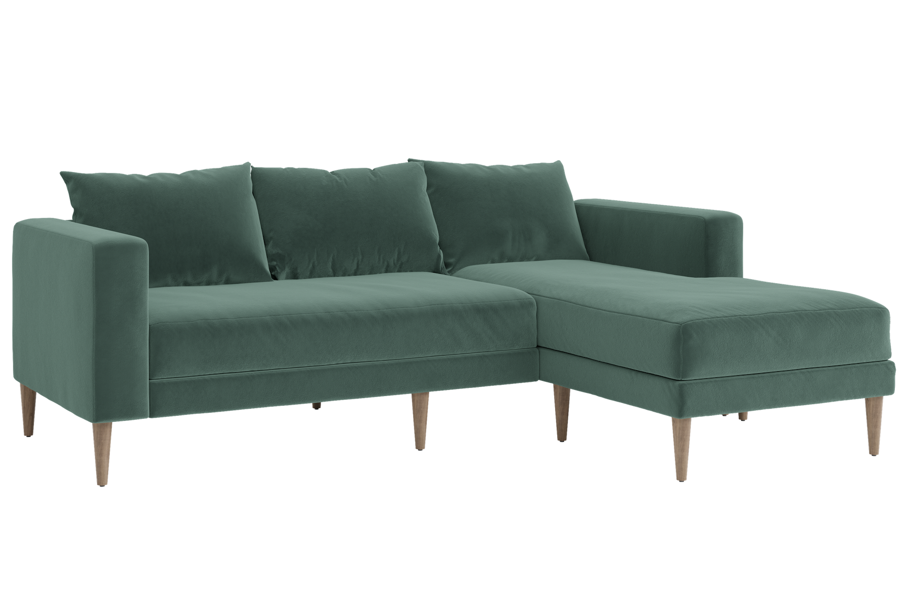 The Essential Sectional in Recycled Velvet