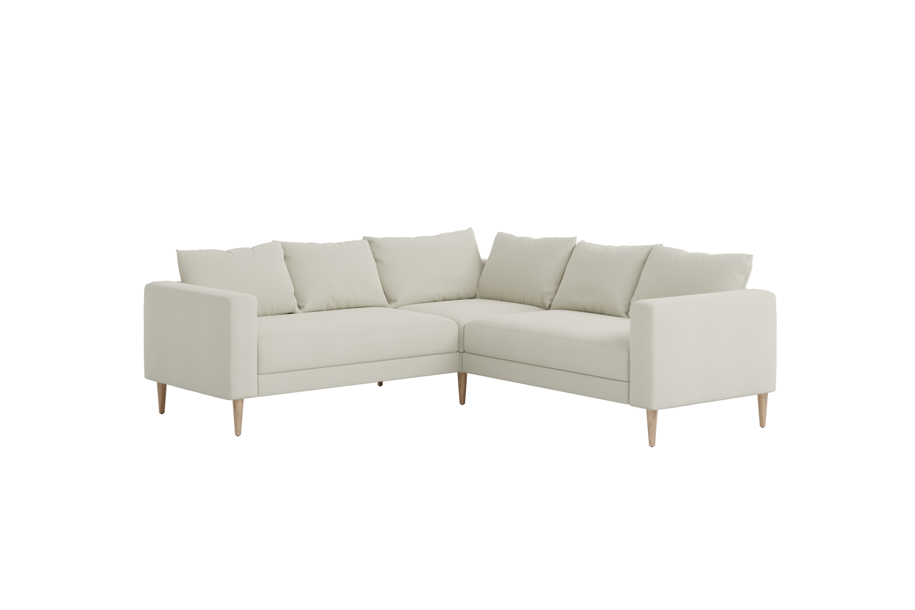 The Essential Corner Sectional (5 Seat) in Recycled Velvet