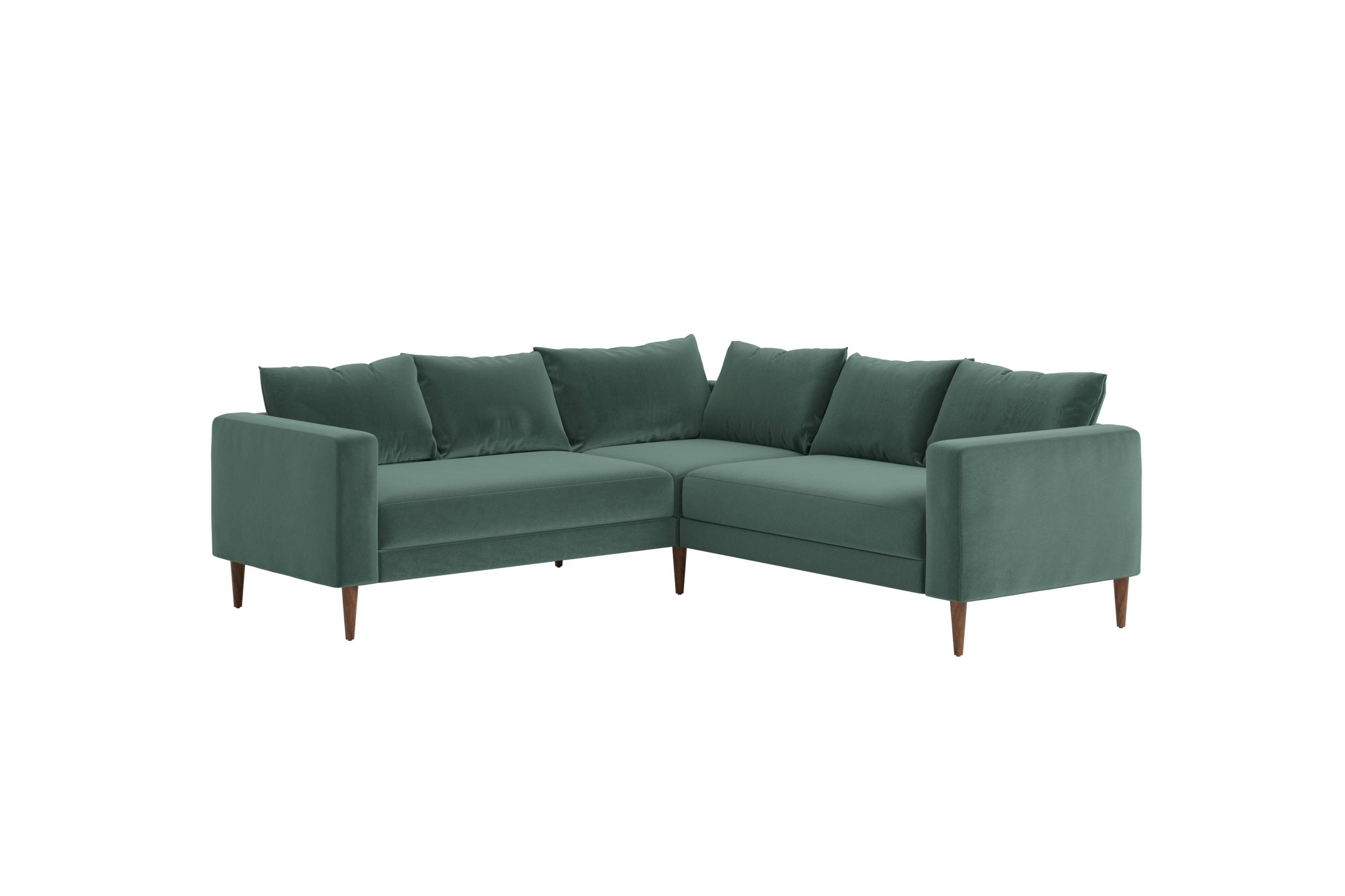 The Essential Corner Sectional (5 Seat) in Recycled Velvet