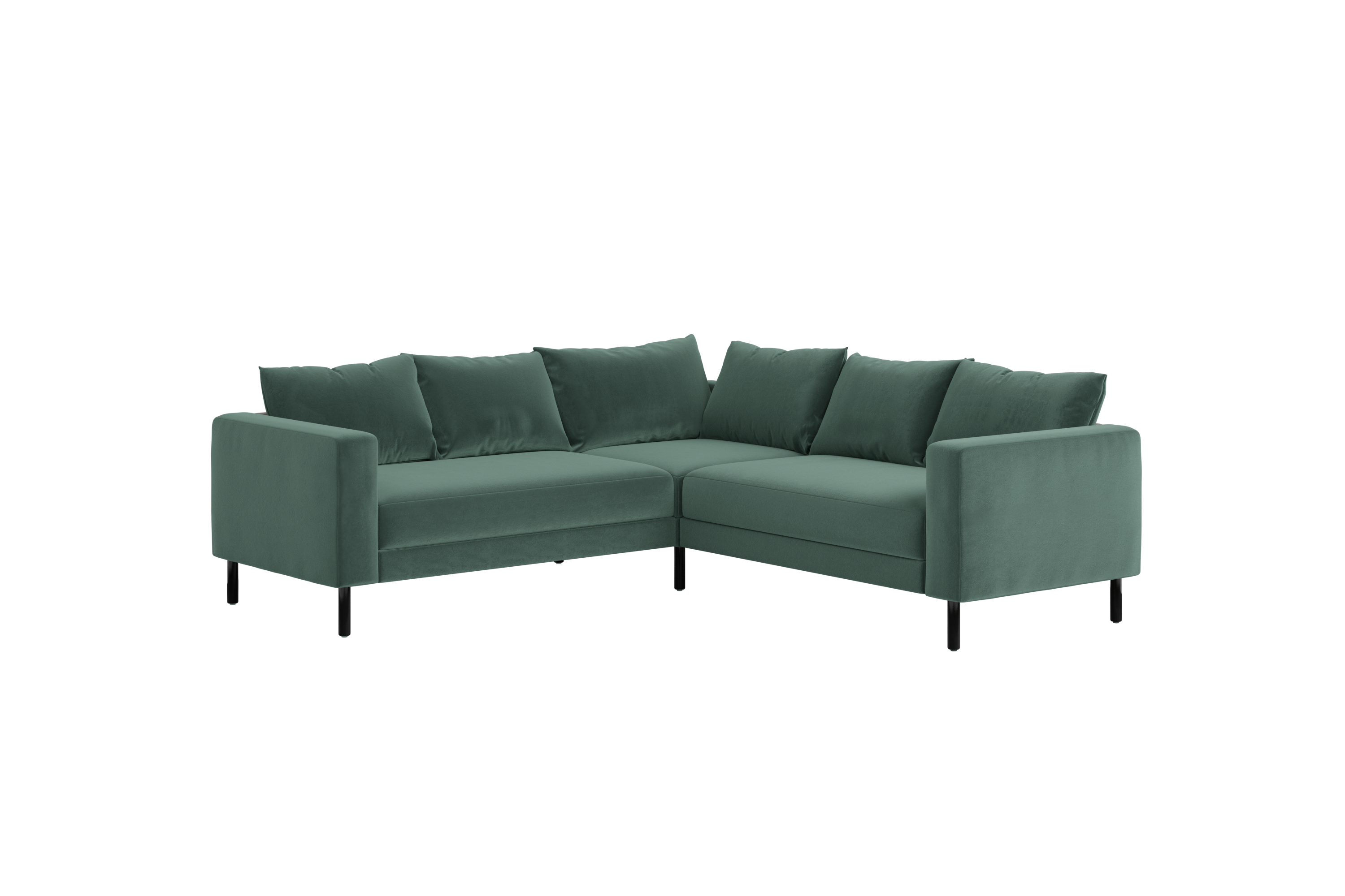 The Essential Corner Sectional (5 Seat) in Recycled Velvet