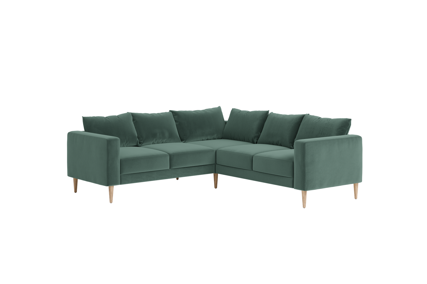 The Essential Corner Sectional (5 Seat) in Recycled Velvet