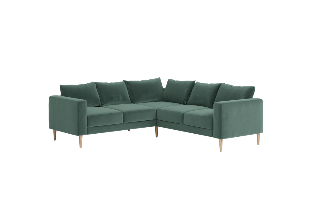 The Essential Corner Sectional (5 Seat) in Recycled Velvet
