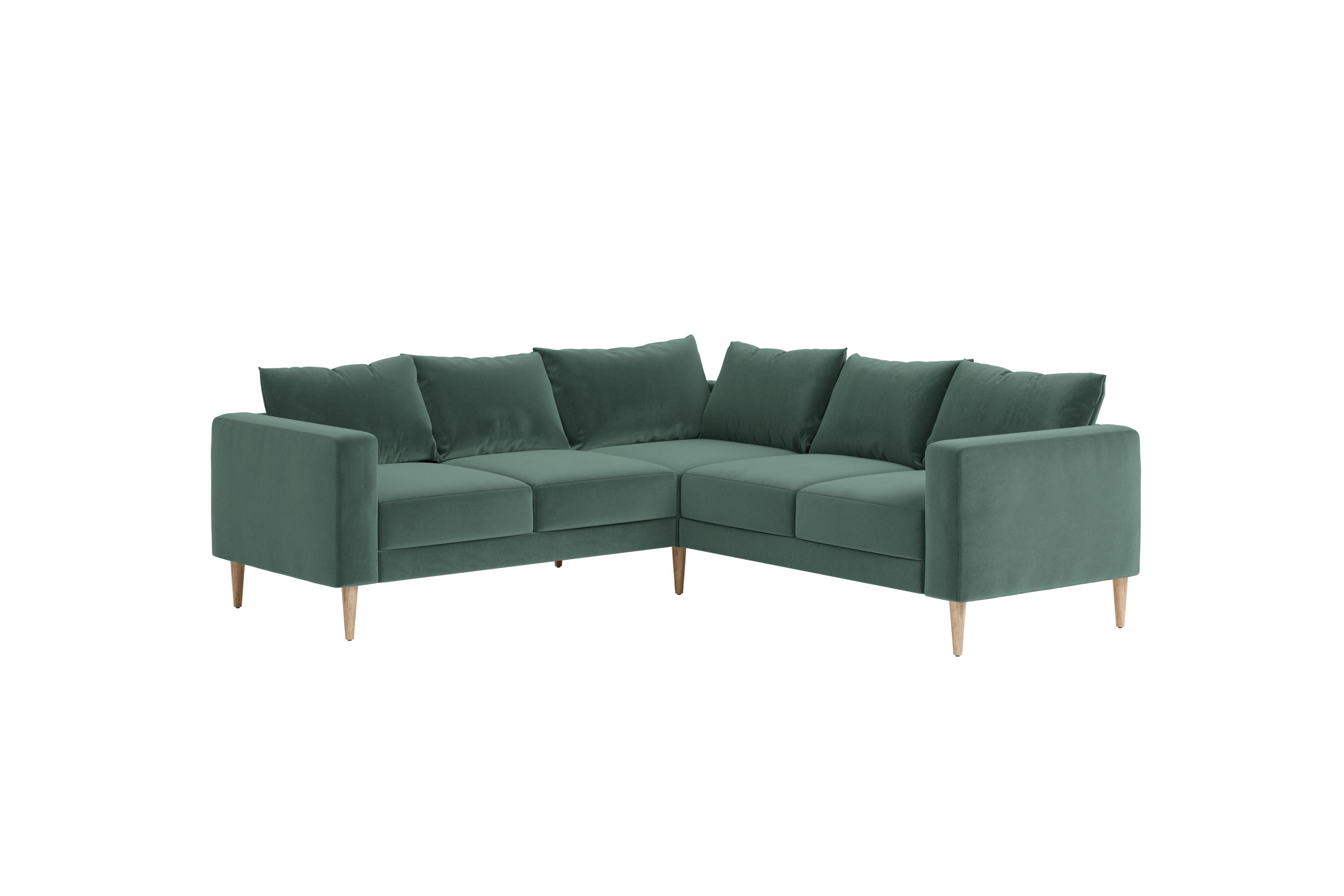 The Essential Corner Sectional (5 Seat) in Recycled Velvet
