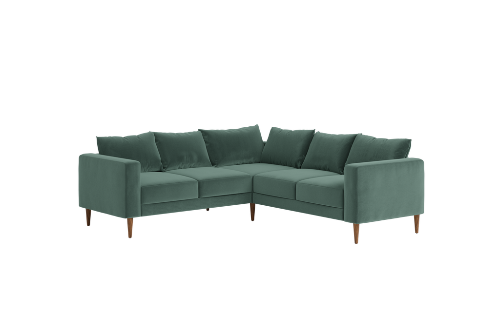 The Essential Corner Sectional (5 Seat) in Recycled Velvet