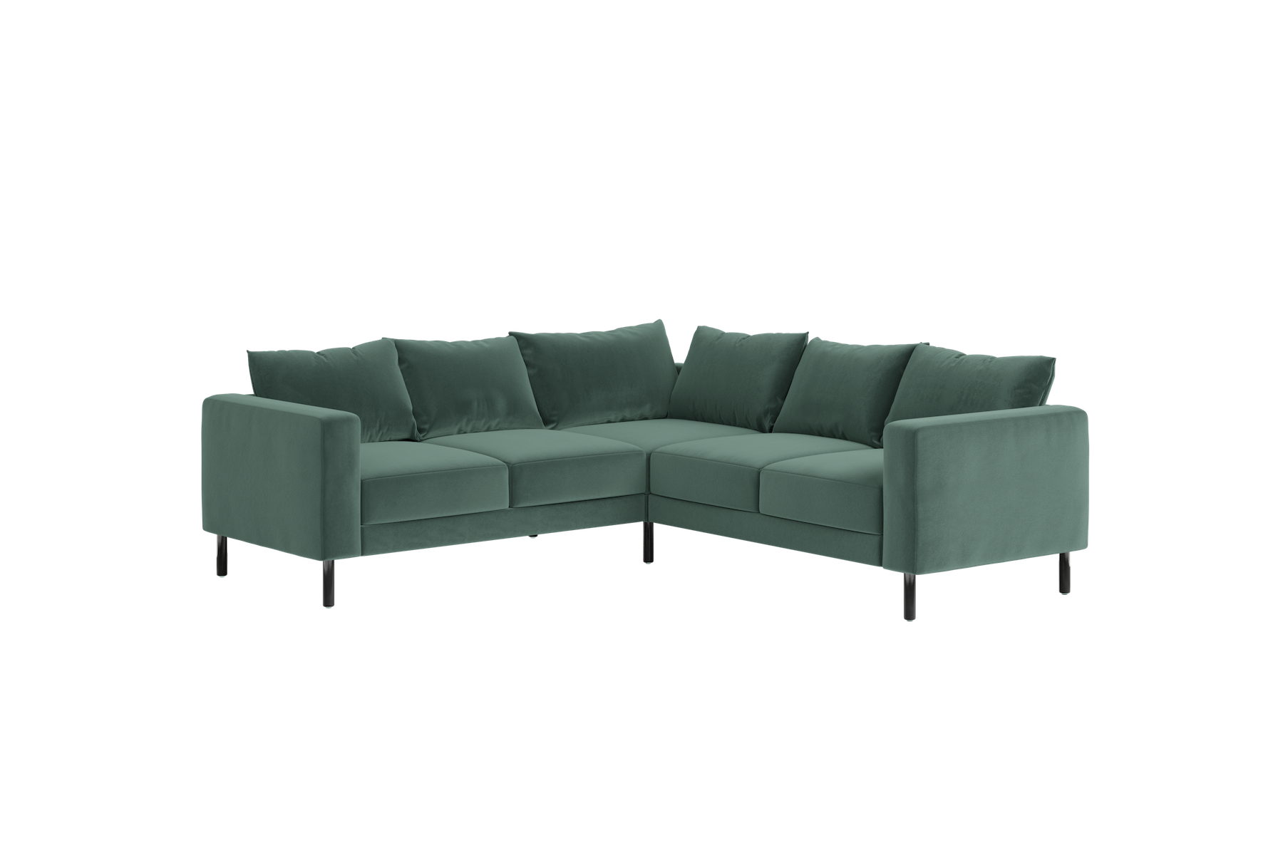 The Essential Corner Sectional (5 Seat) in Recycled Velvet