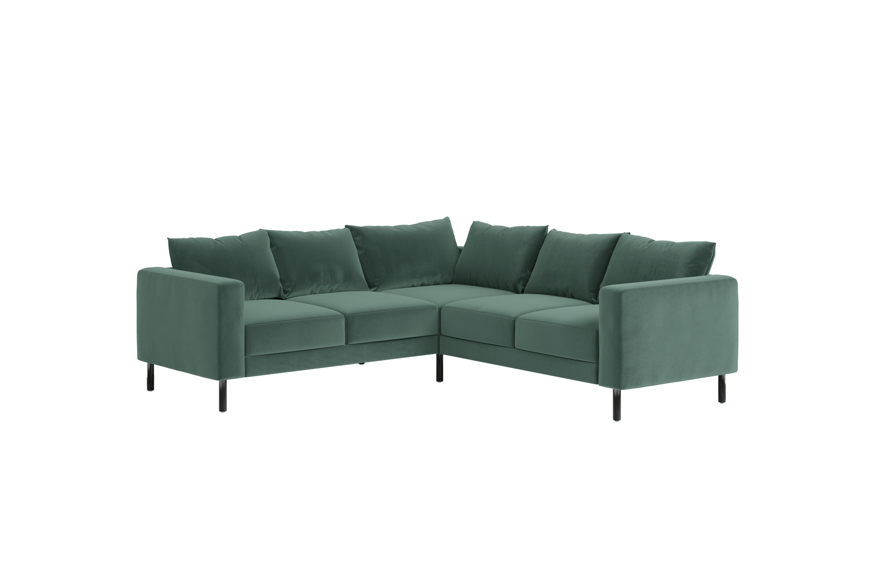 The Essential Corner Sectional (5 Seat) in Recycled Velvet