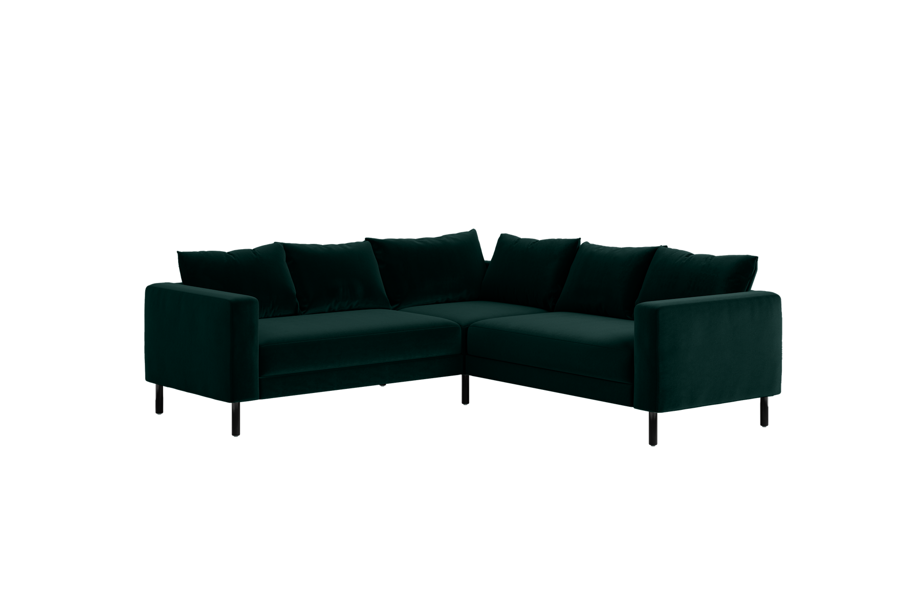 The Essential Corner Sectional (5 Seat) in Recycled Velvet