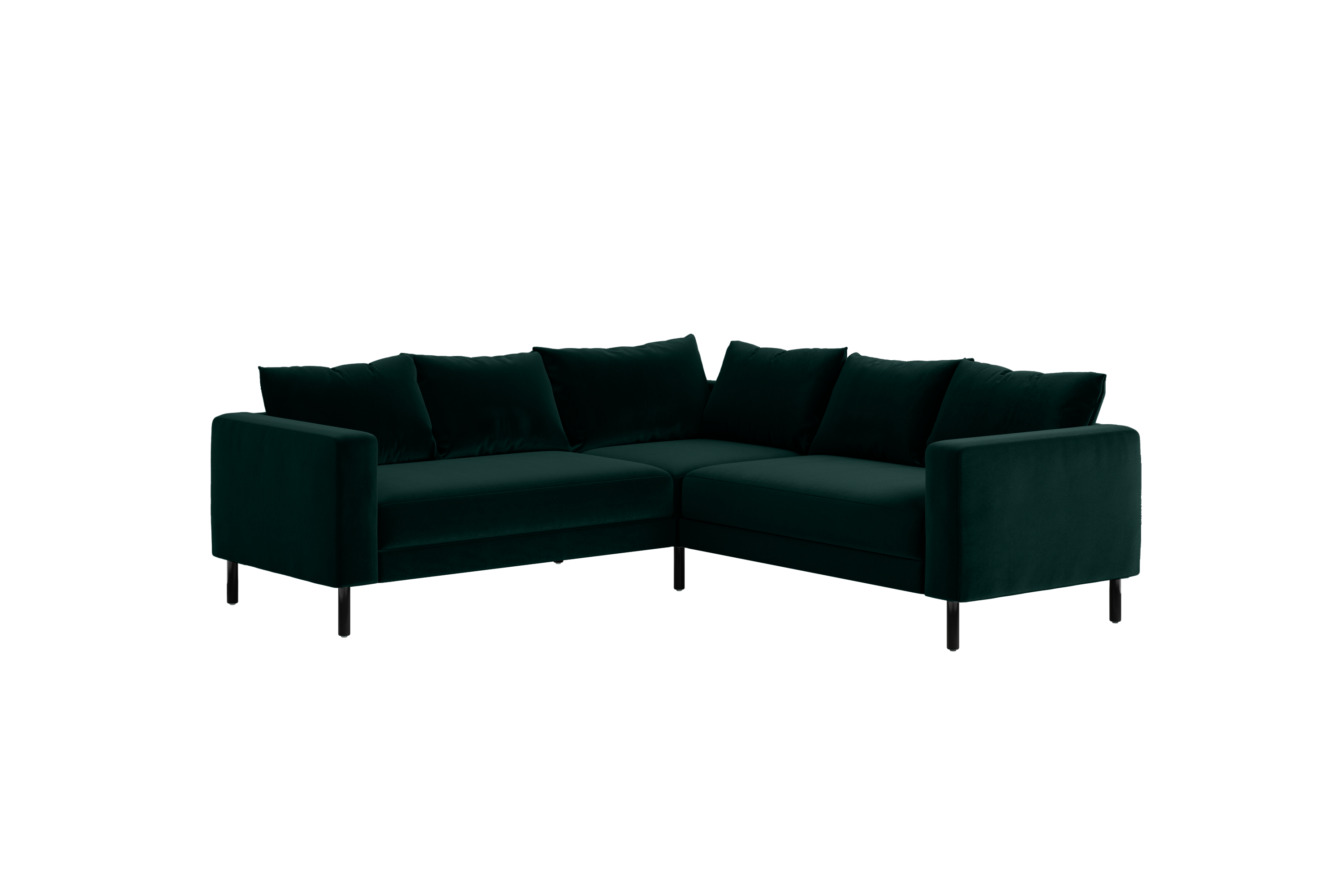 The Essential Corner Sectional (5 Seat) in Recycled Velvet