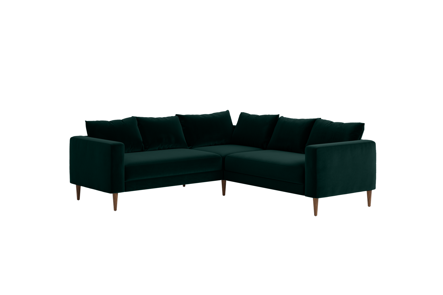 The Essential Corner Sectional (5 Seat) in Recycled Velvet