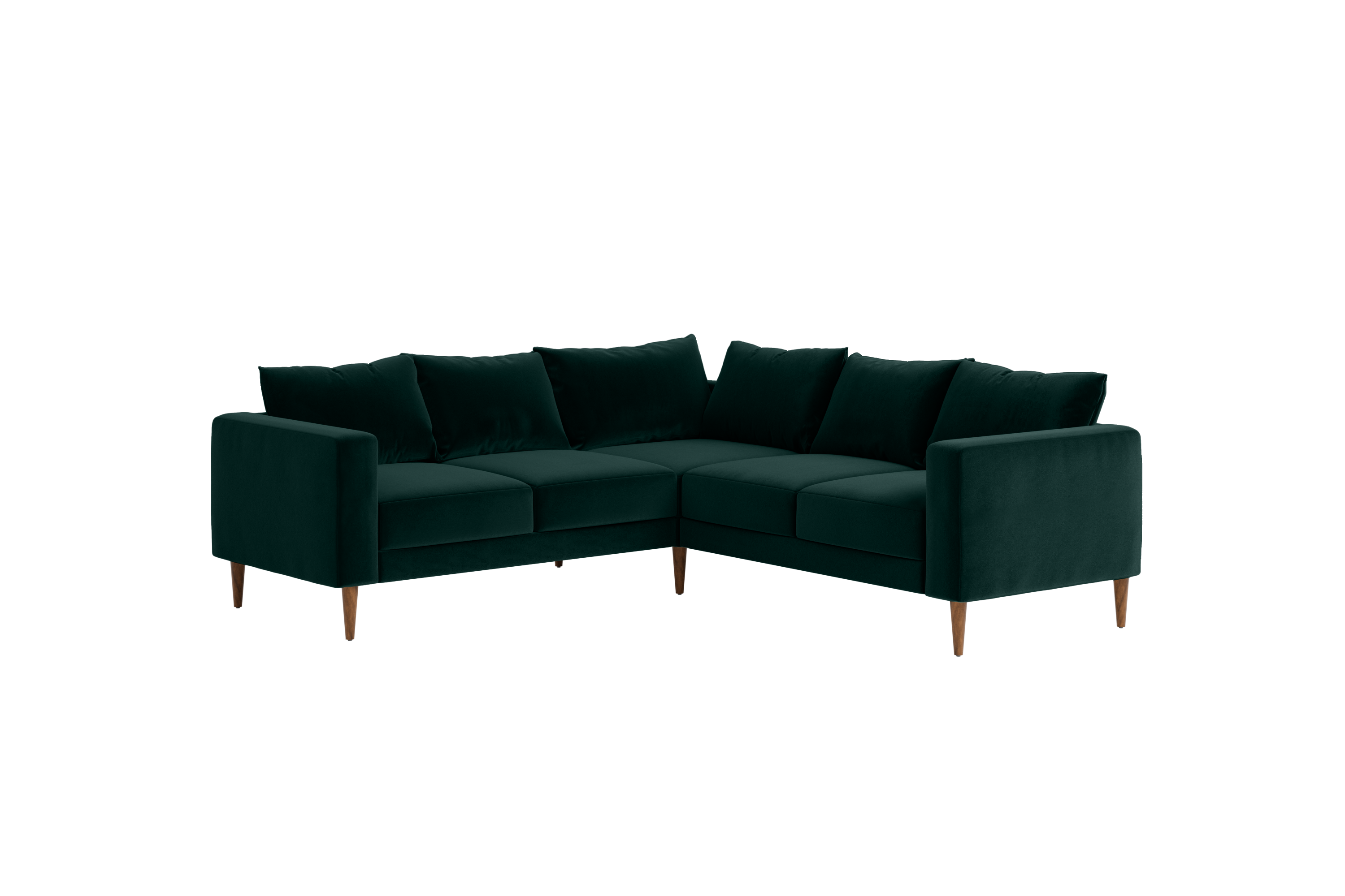 The Essential Corner Sectional (5 Seat) in Recycled Velvet