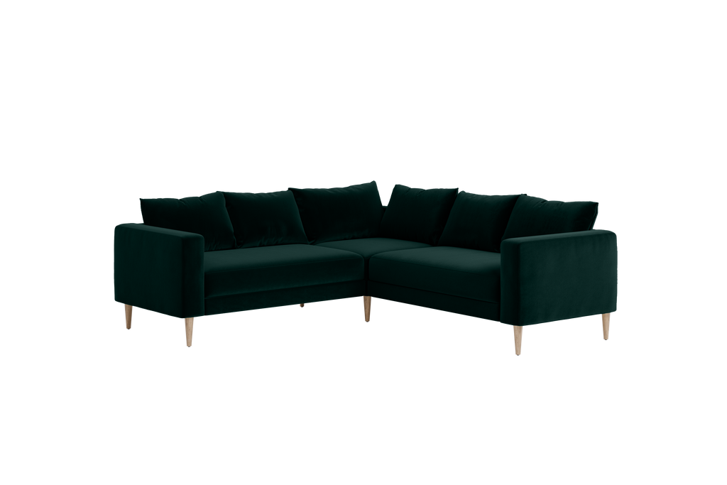 The Essential Corner Sectional (5 Seat) in Recycled Velvet