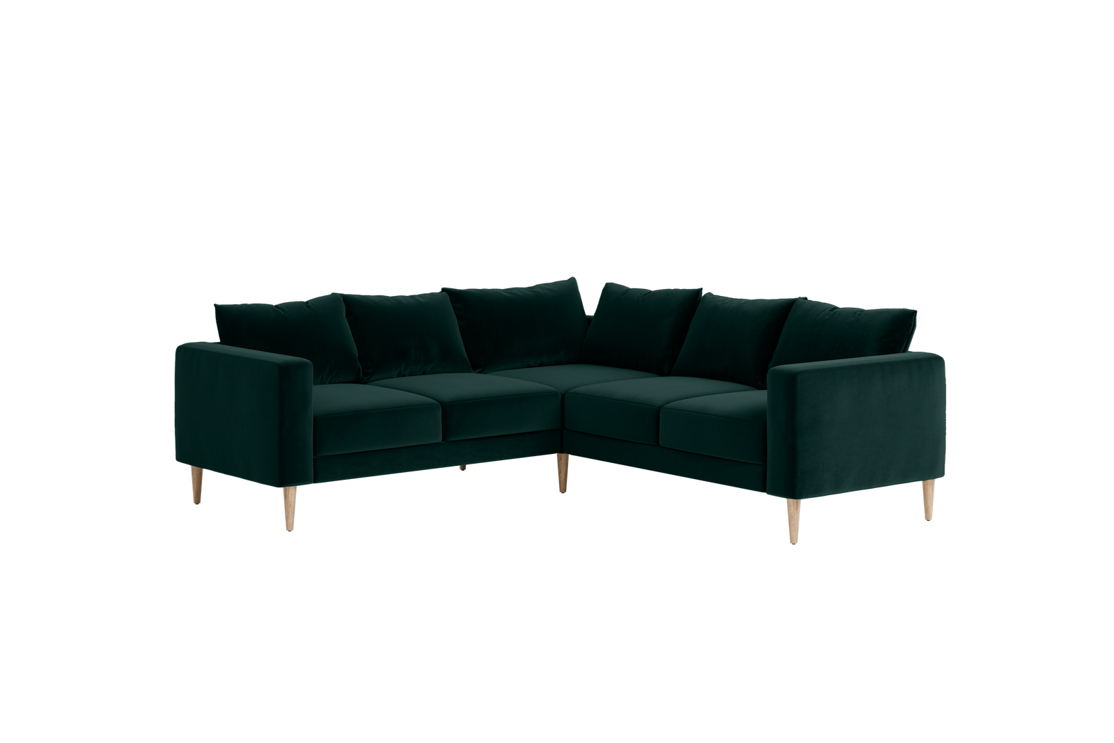 The Essential Corner Sectional (5 Seat) in Recycled Velvet