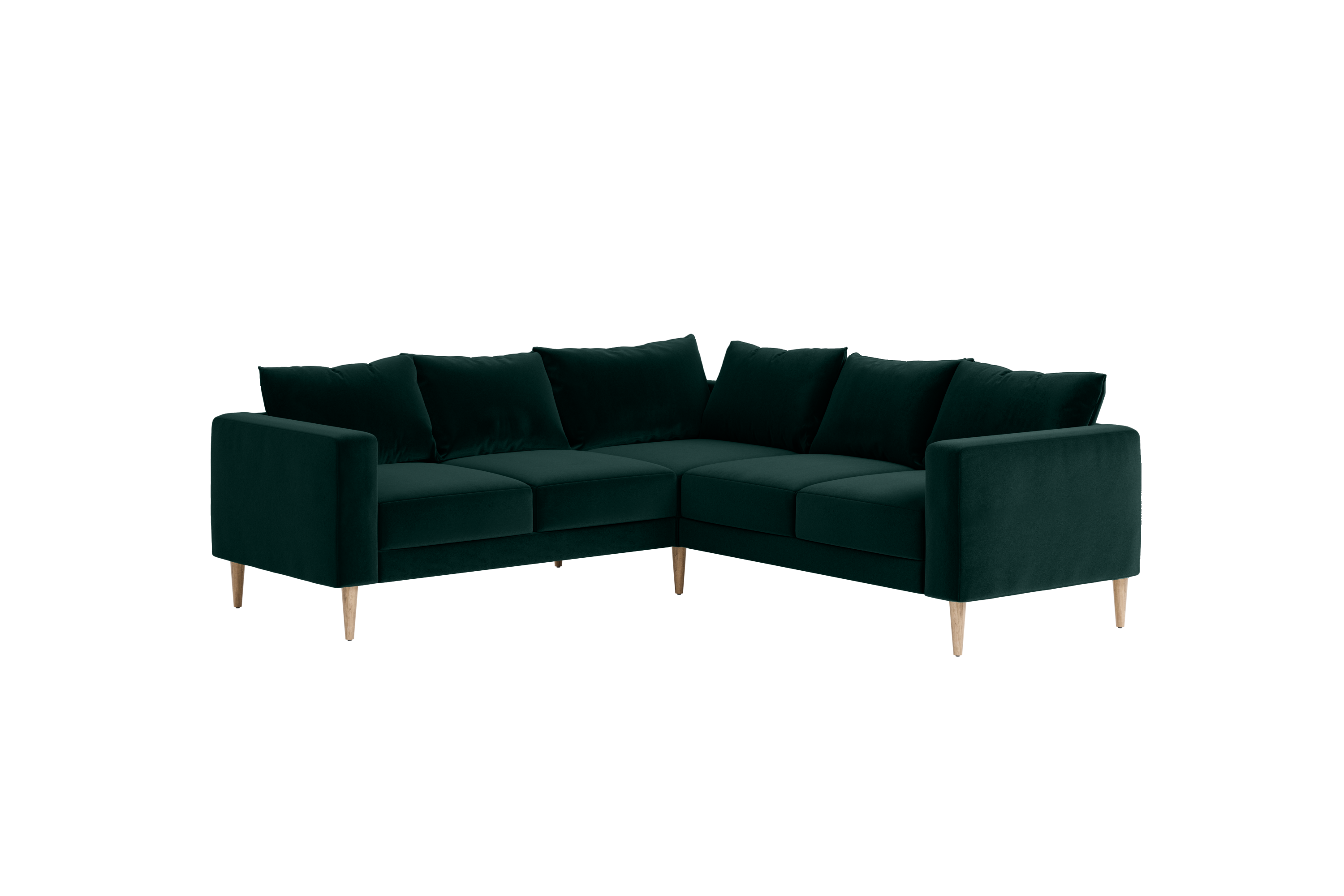 The Essential Corner Sectional (5 Seat) in Recycled Velvet