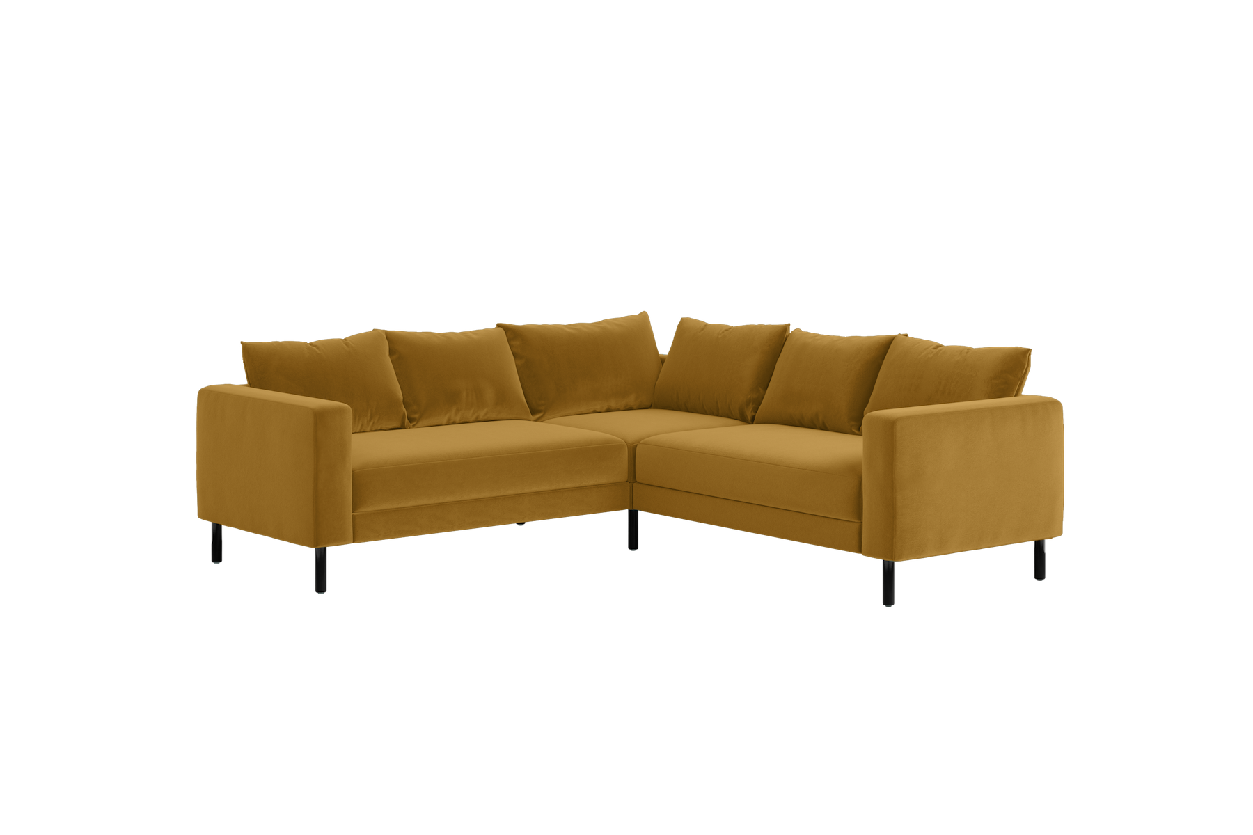 The Essential Corner Sectional (5 Seat) in Recycled Velvet
