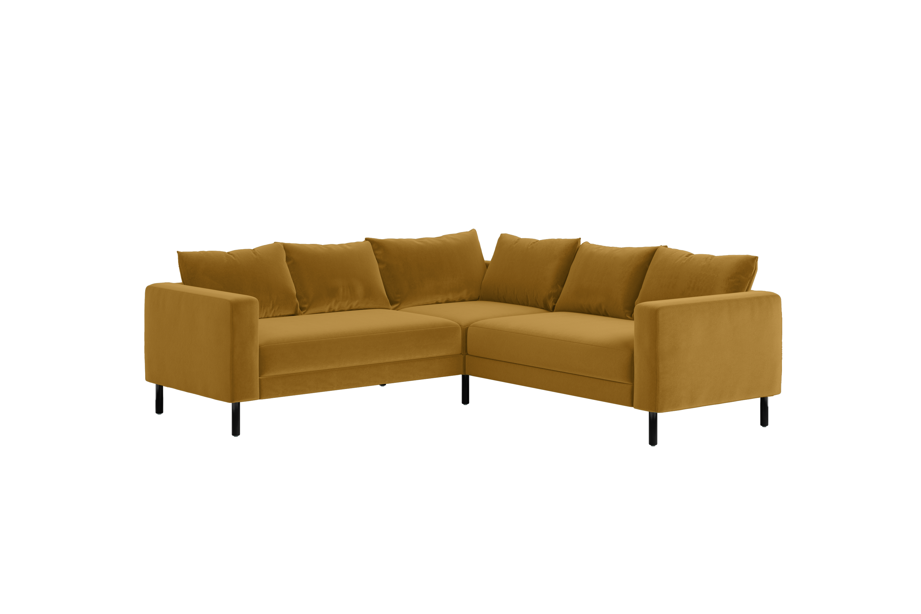 The Essential Corner Sectional (5 Seat) in Recycled Velvet