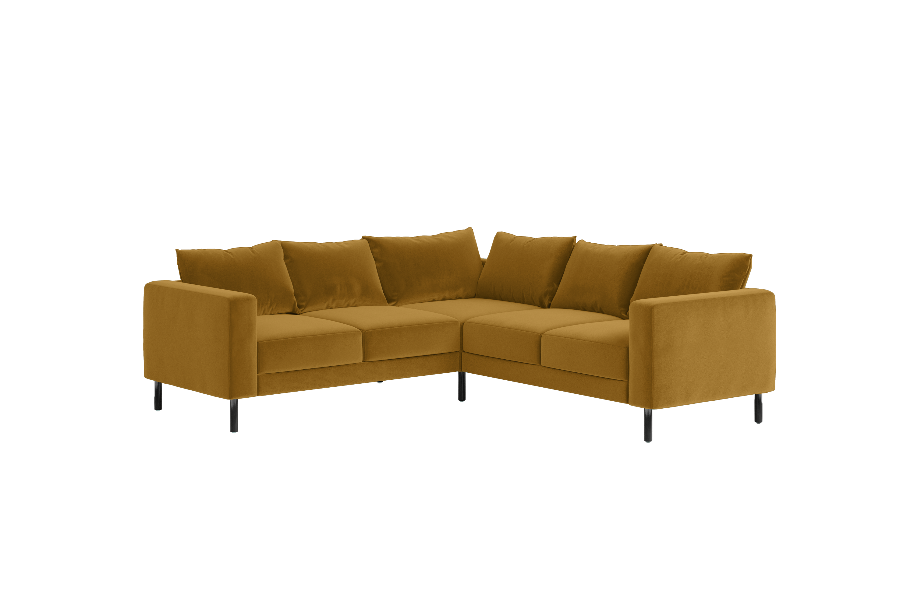 The Essential Corner Sectional (5 Seat) in Recycled Velvet