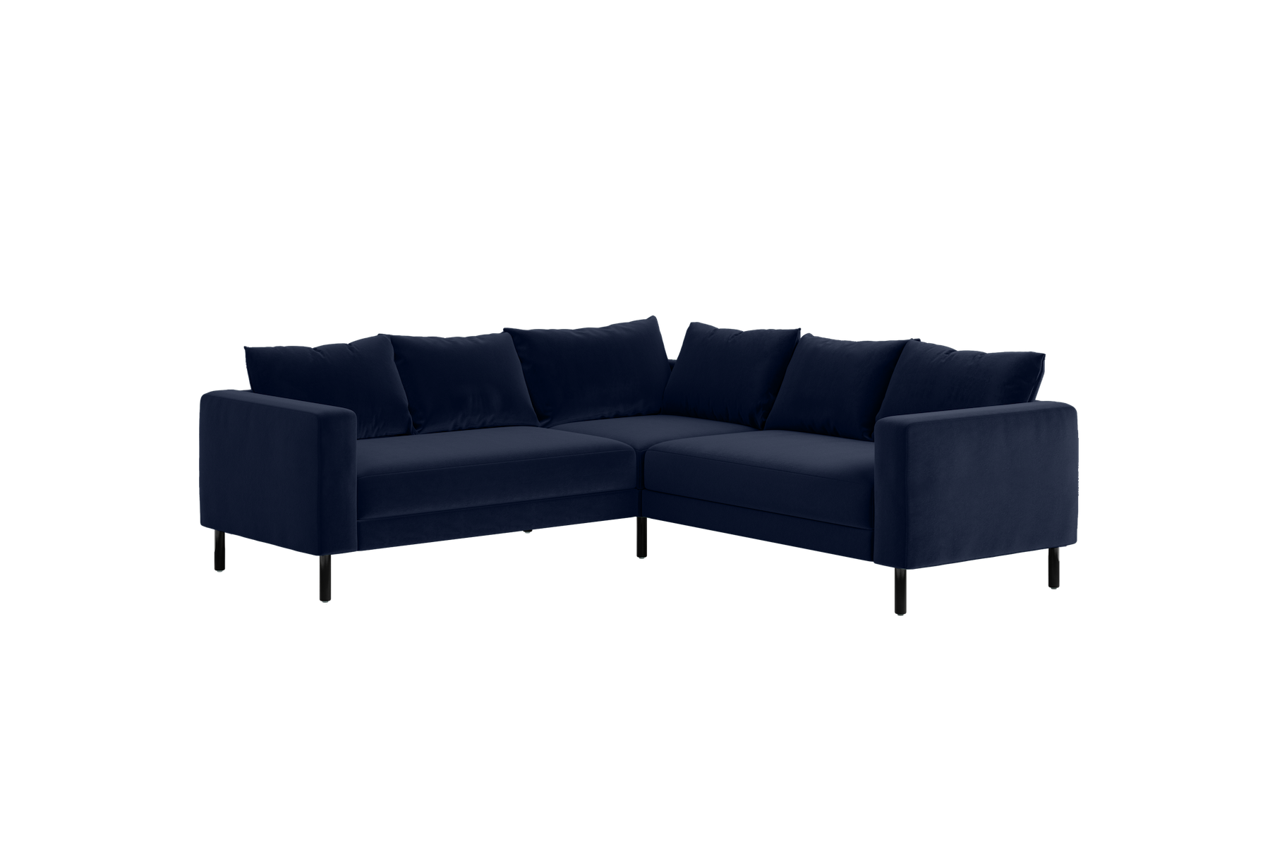 The Essential Corner Sectional (5 Seat) in Recycled Velvet