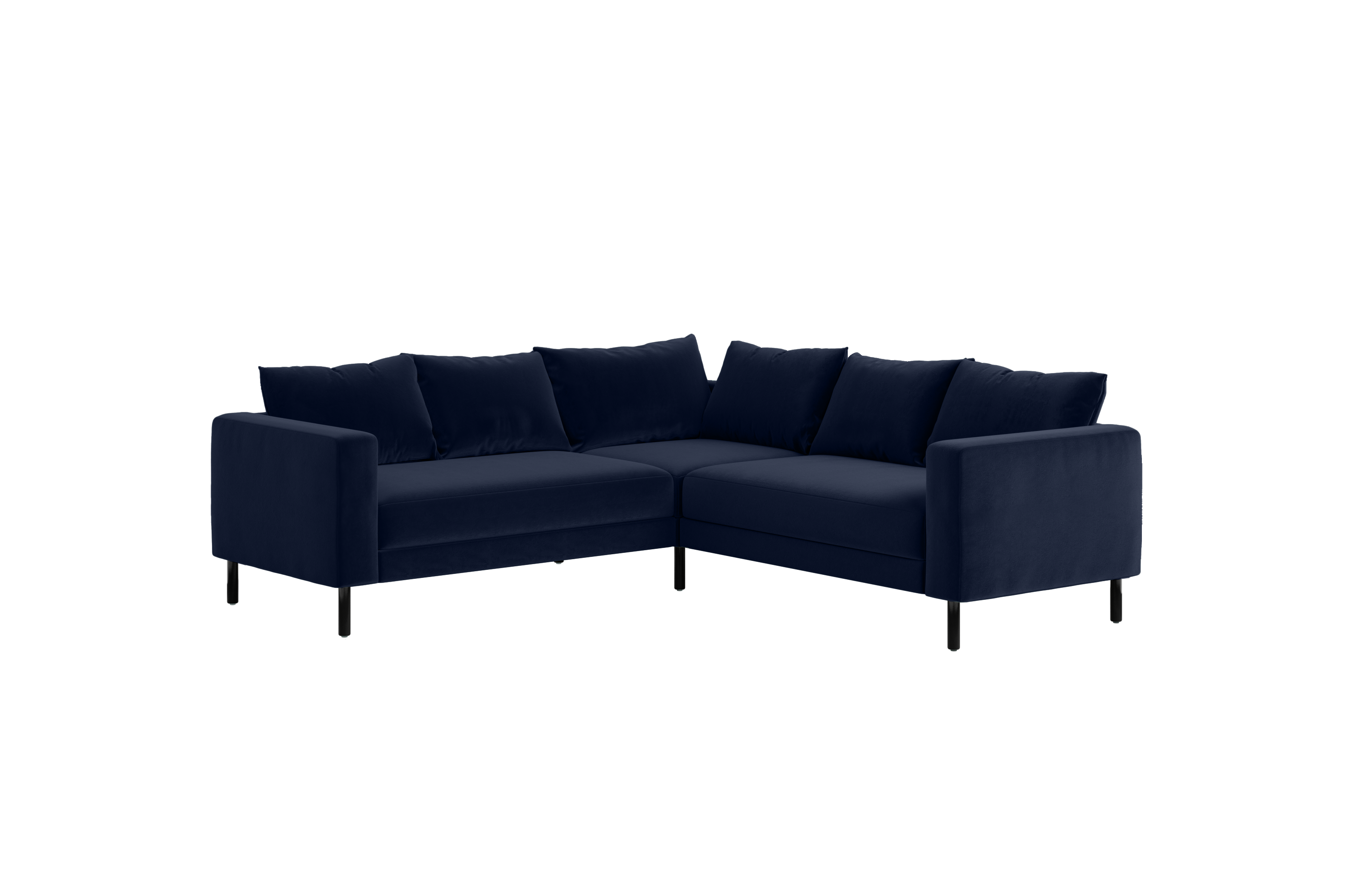 The Essential Corner Sectional (5 Seat) in Recycled Velvet