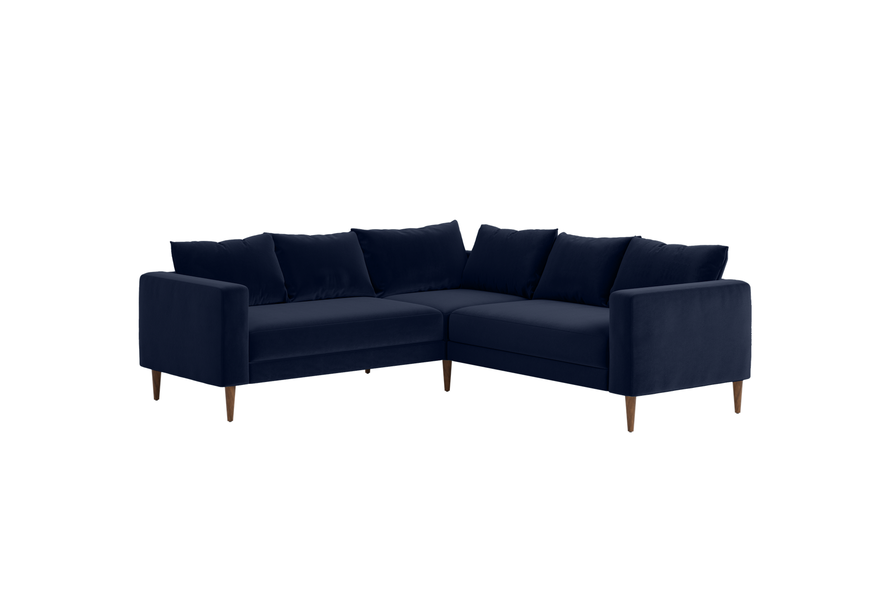 The Essential Corner Sectional (5 Seat) in Recycled Velvet