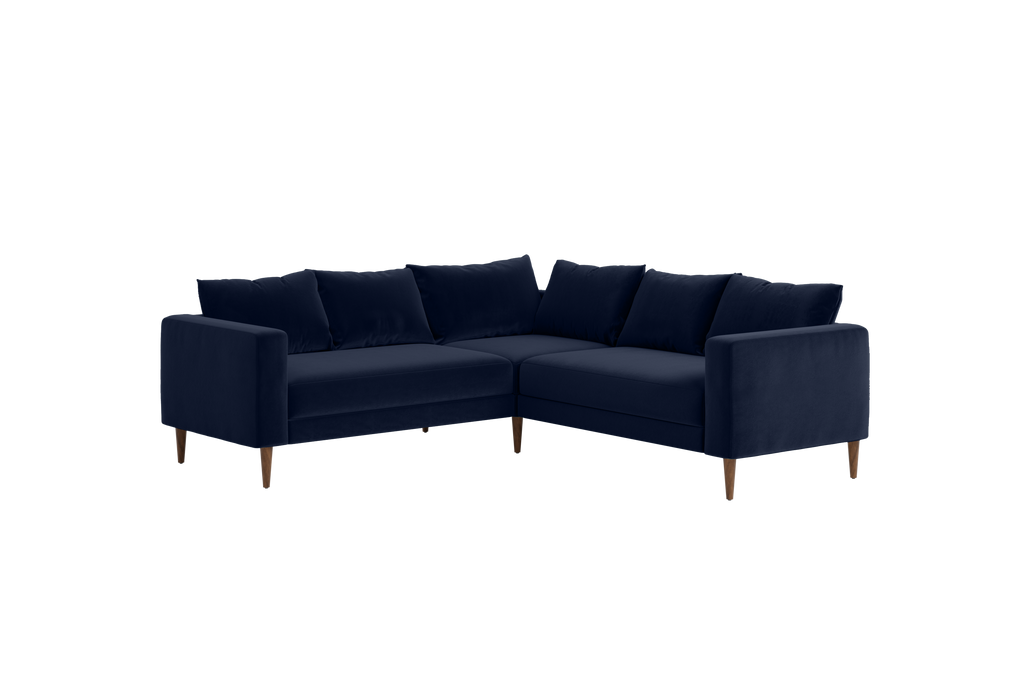 The Essential Corner Sectional (5 Seat) in Recycled Velvet