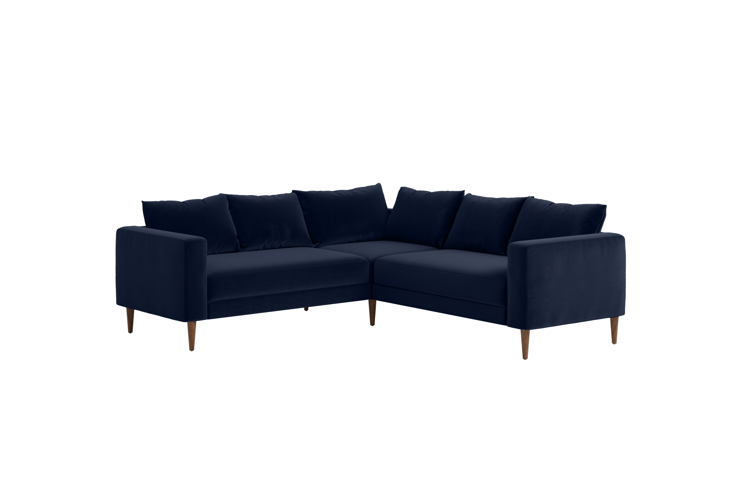 The Essential Corner Sectional (5 Seat) in Recycled Velvet