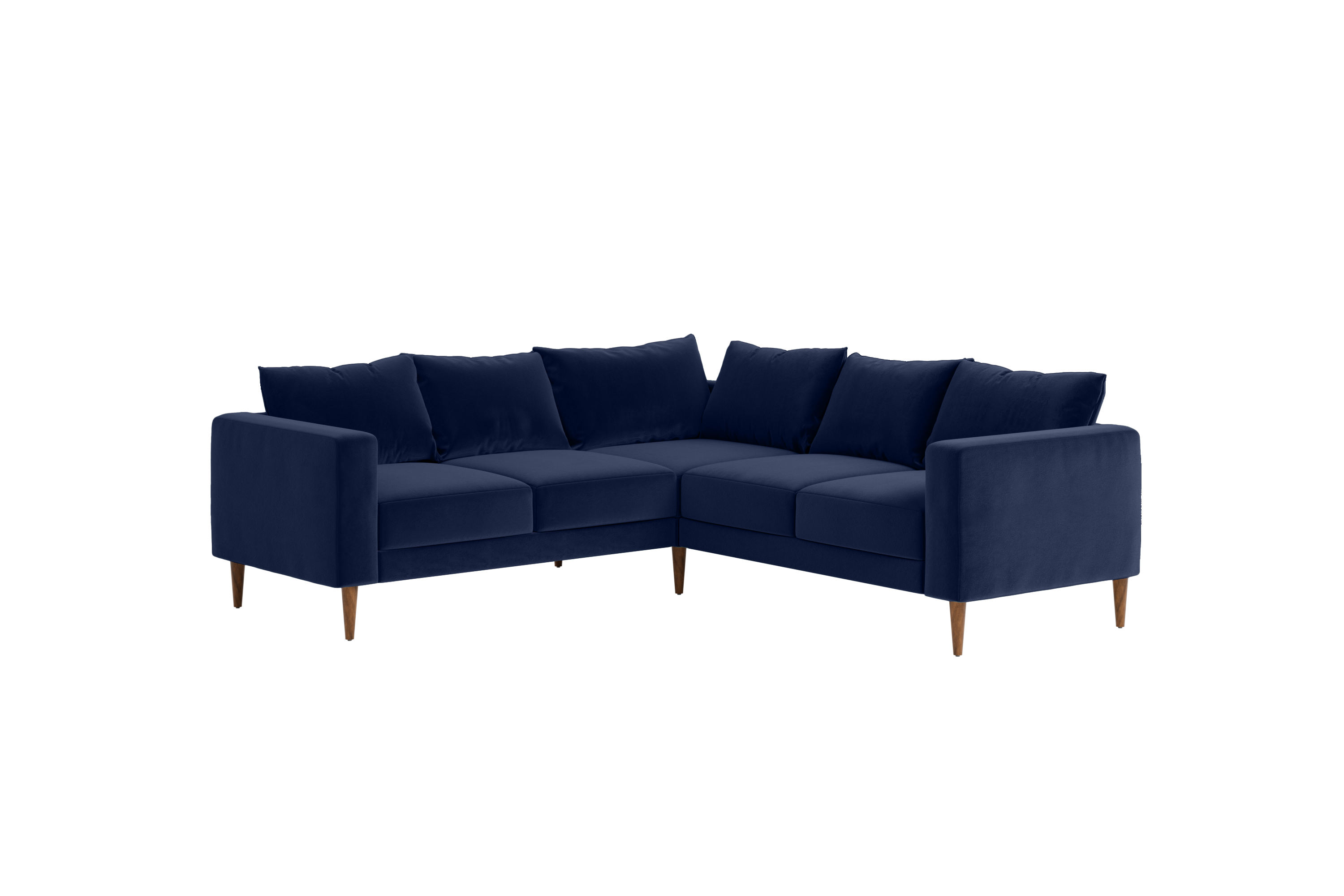 The Essential Corner Sectional (5 Seat) in Recycled Velvet