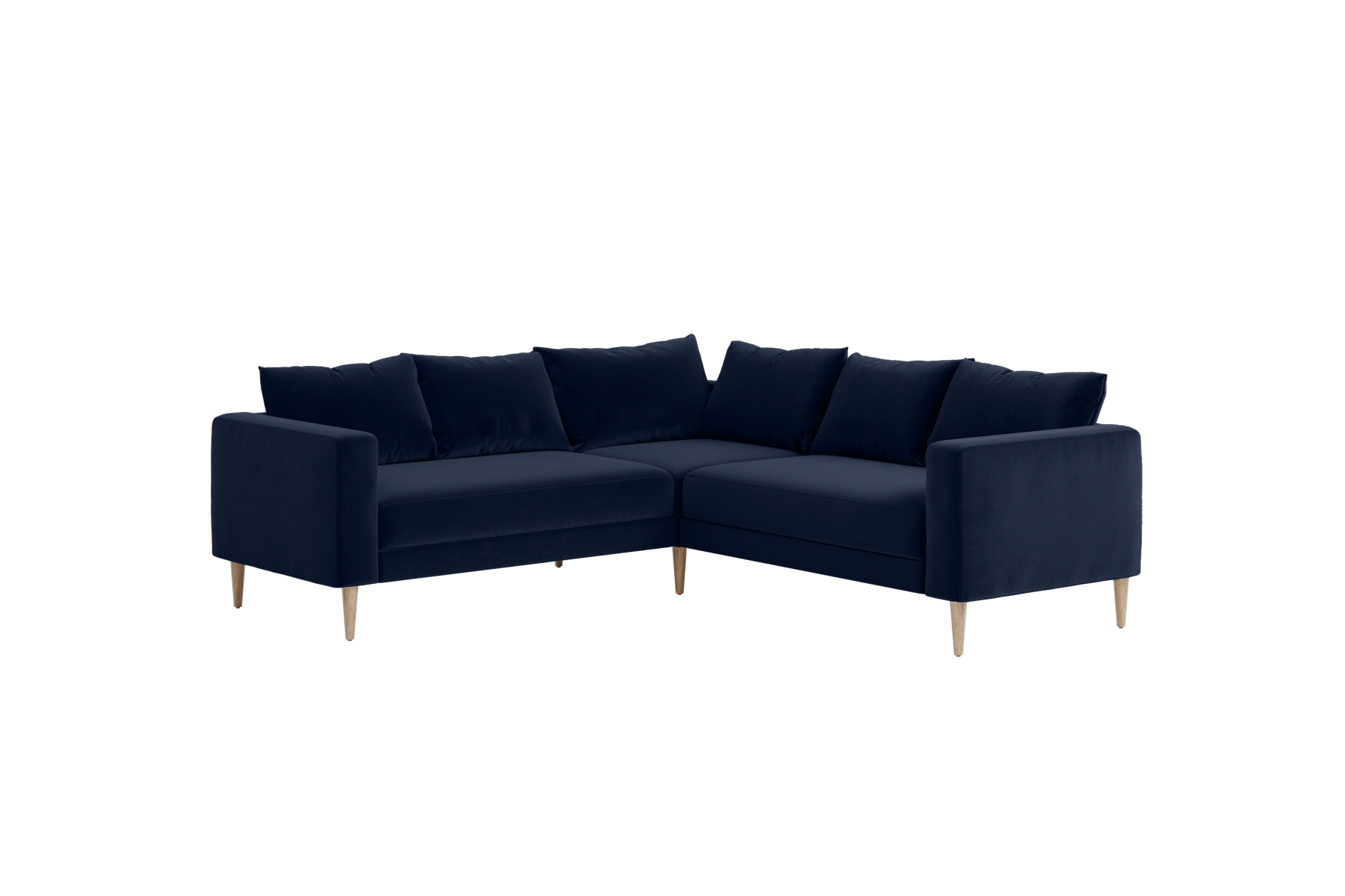 The Essential Corner Sectional (5 Seat) in Recycled Velvet