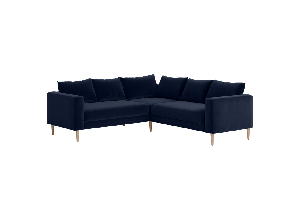 The Essential Corner Sectional (5 Seat) in Recycled Velvet