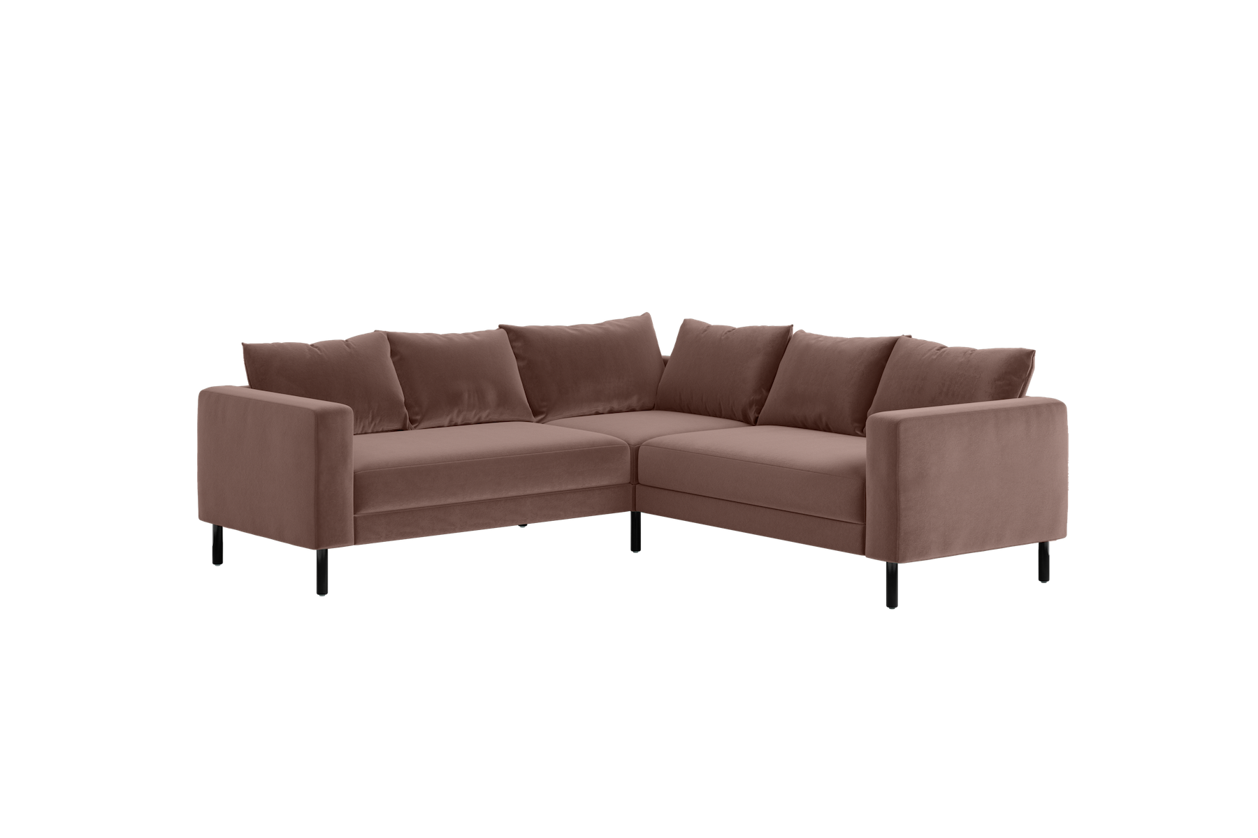 The Essential Corner Sectional (5 Seat) in Recycled Velvet