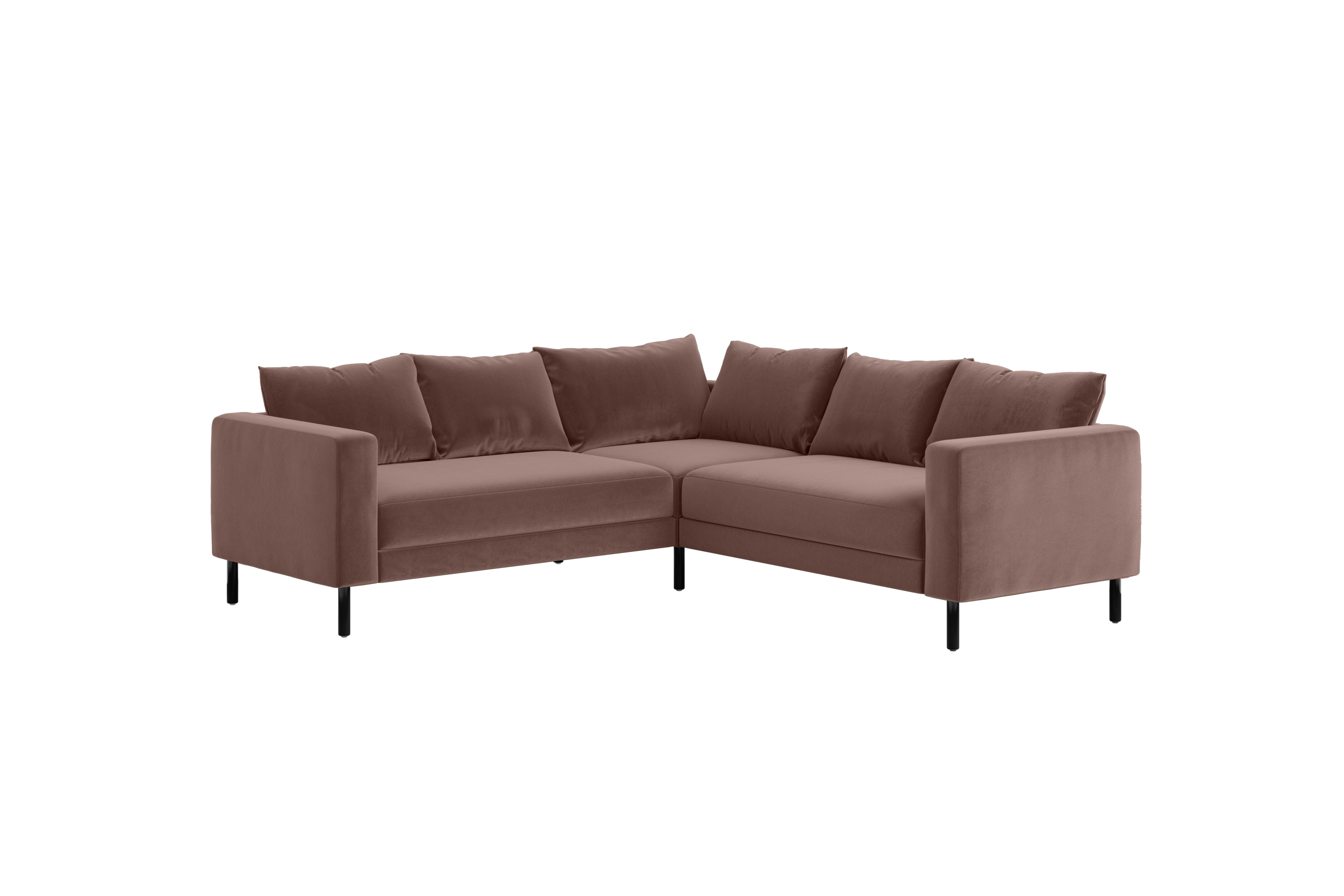 The Essential Corner Sectional (5 Seat) in Recycled Velvet