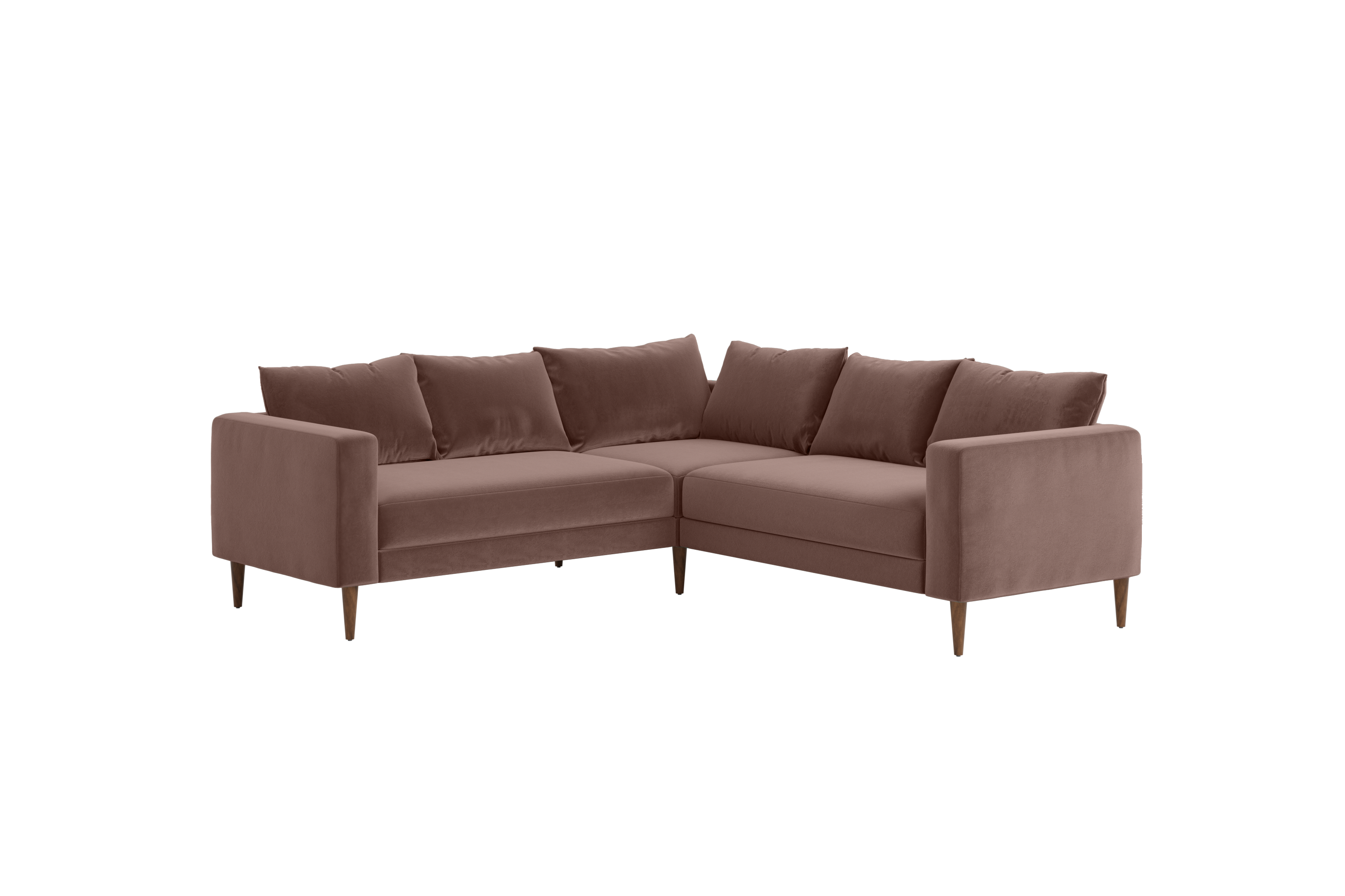 The Essential Corner Sectional (5 Seat) in Recycled Velvet