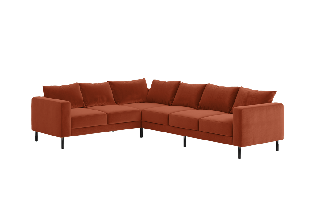 The Essential Corner Sectional (6 Seat) in Recycled Velvet