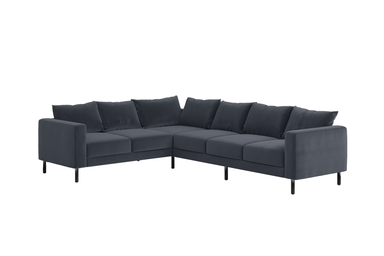 The Essential Corner Sectional (6 Seat) in Recycled Velvet