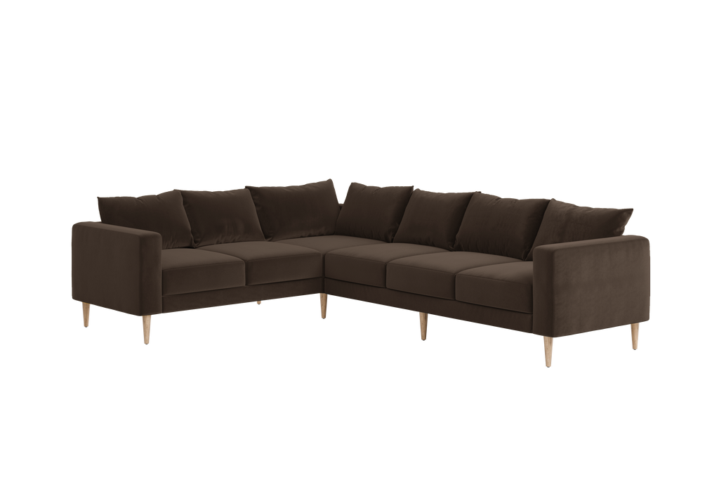 The Essential Corner Sectional (6 Seat) in Recycled Velvet