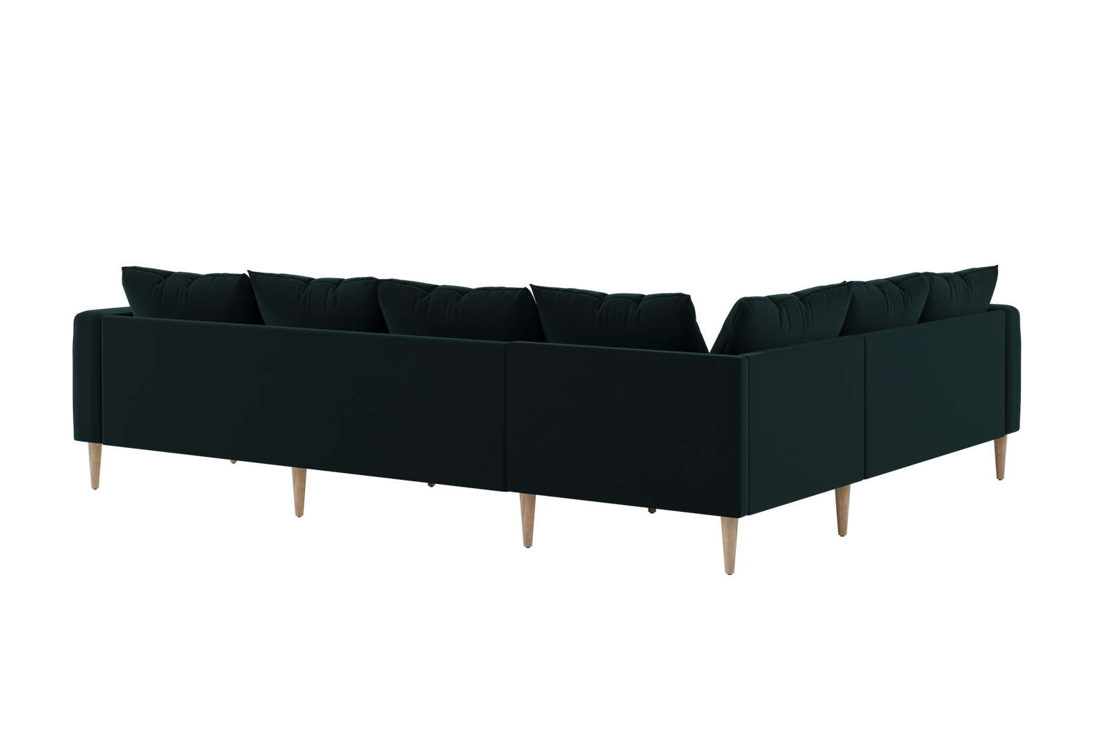 The Essential Corner Sectional (6 Seat) in Recycled Velvet