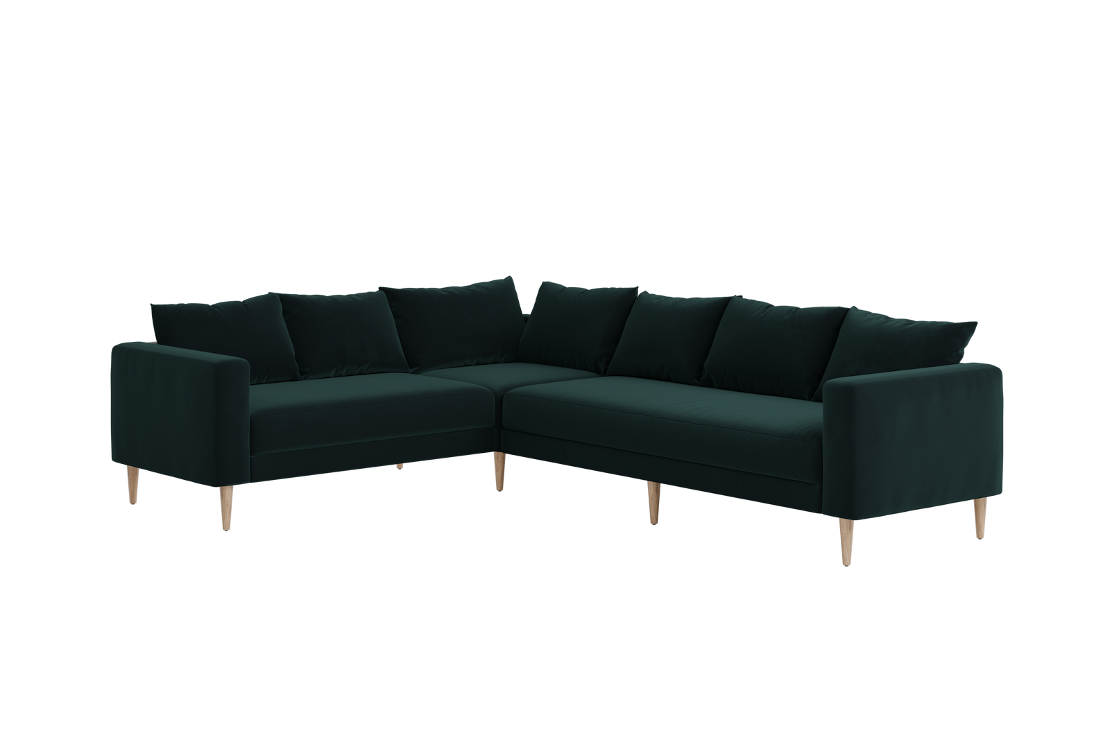 The Essential Corner Sectional (6 Seat) in Recycled Velvet